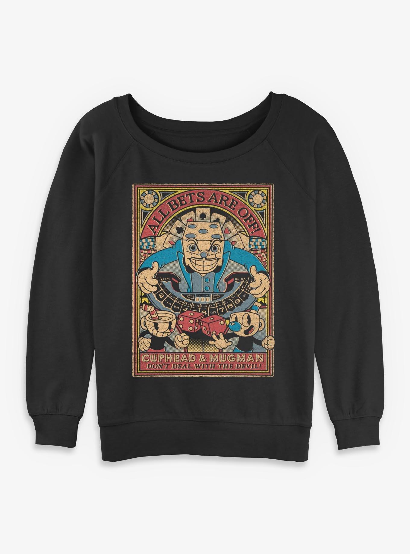 Cuphead All Bets Are Off Womens Slouchy Sweatshirt, , hi-res