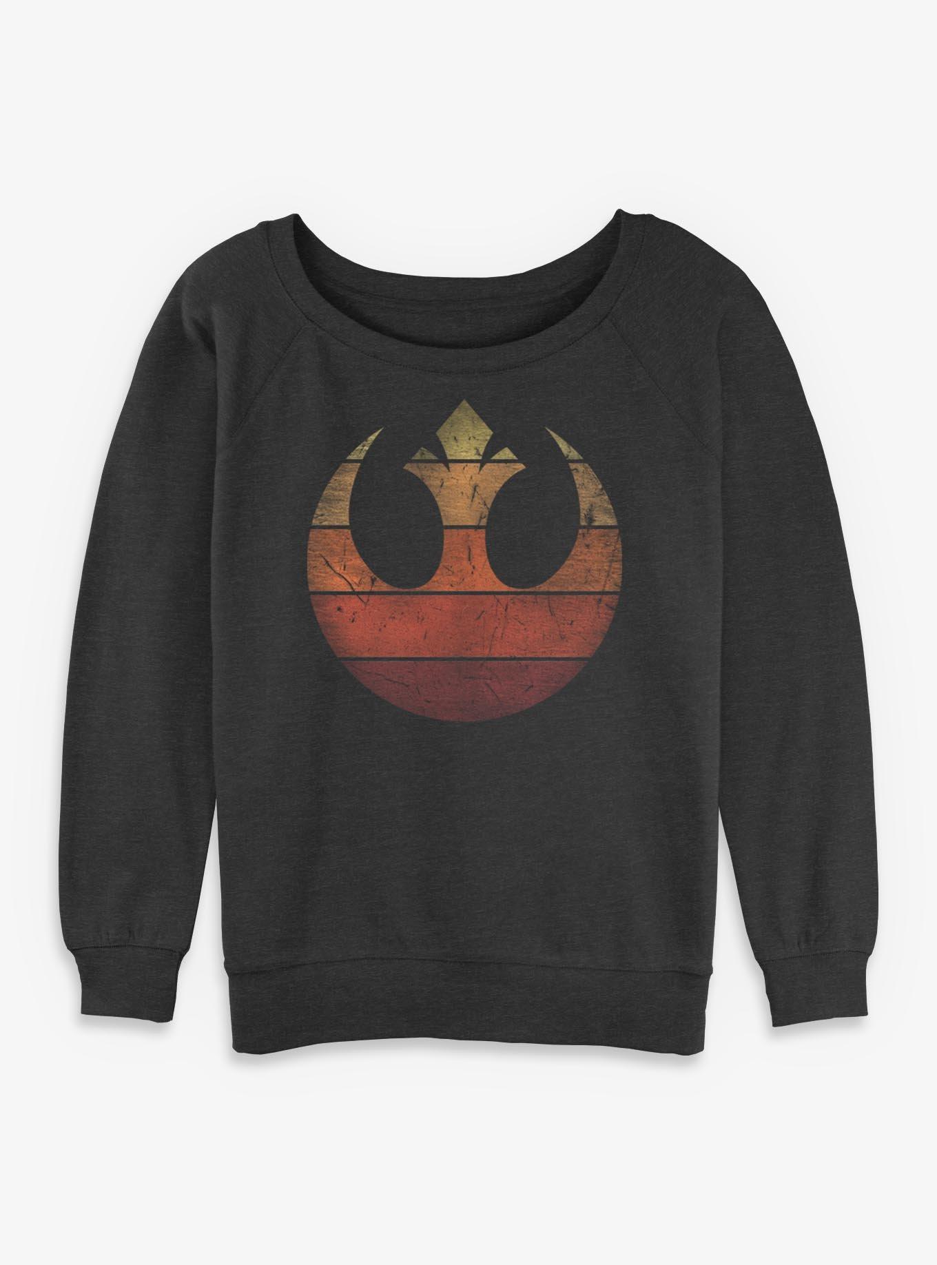 Star Wars Rebel Retro Gradient Womens Slouchy Sweatshirt, , hi-res