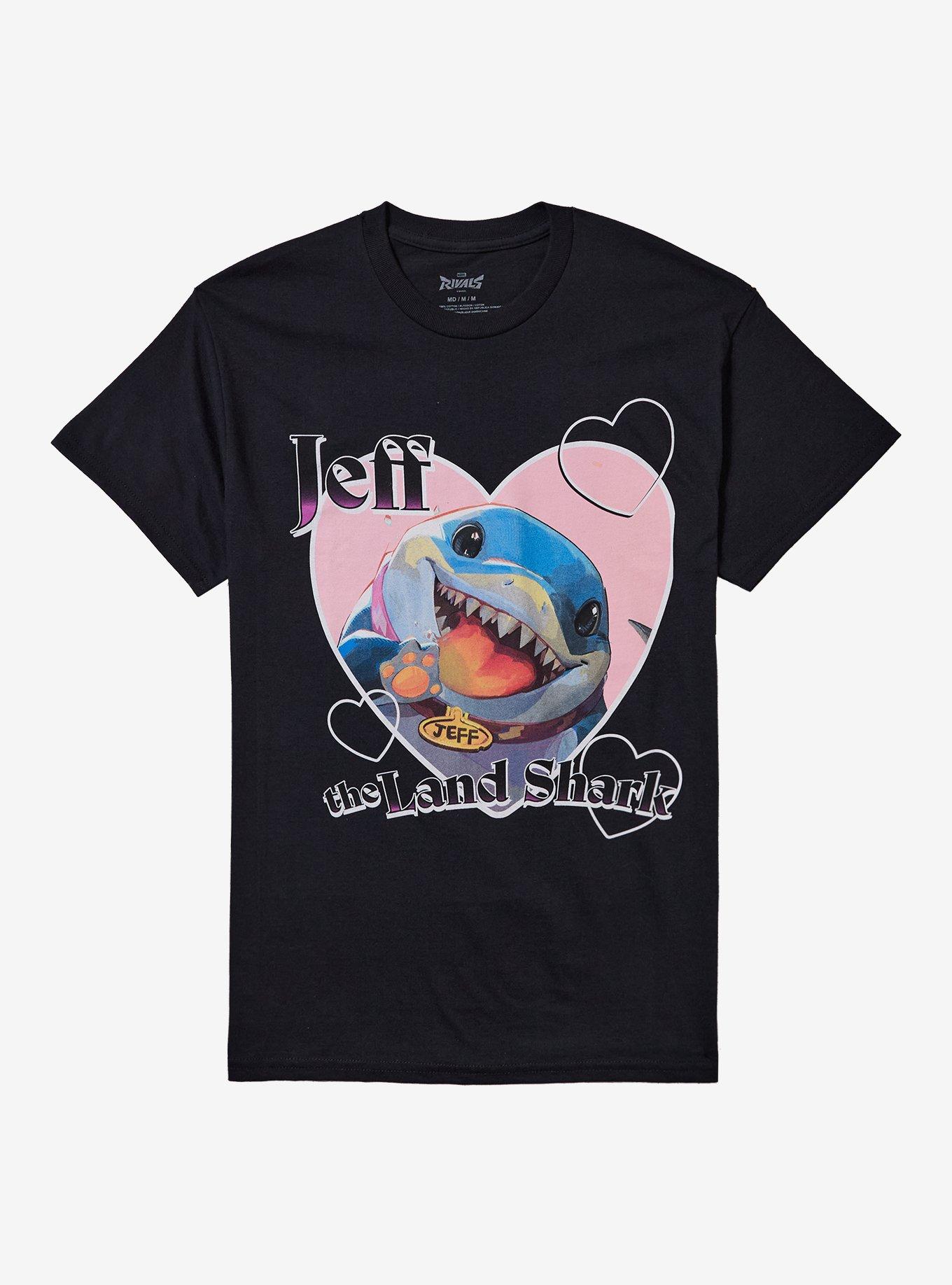Marvel Rivals Jeff The Land Shark Heart T-Shirt, , hi-res