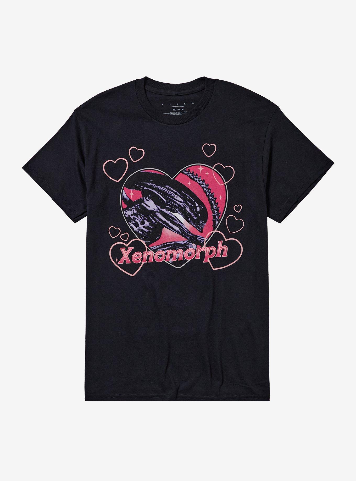 Alien Xenomorph Hearts T-Shirt, , hi-res