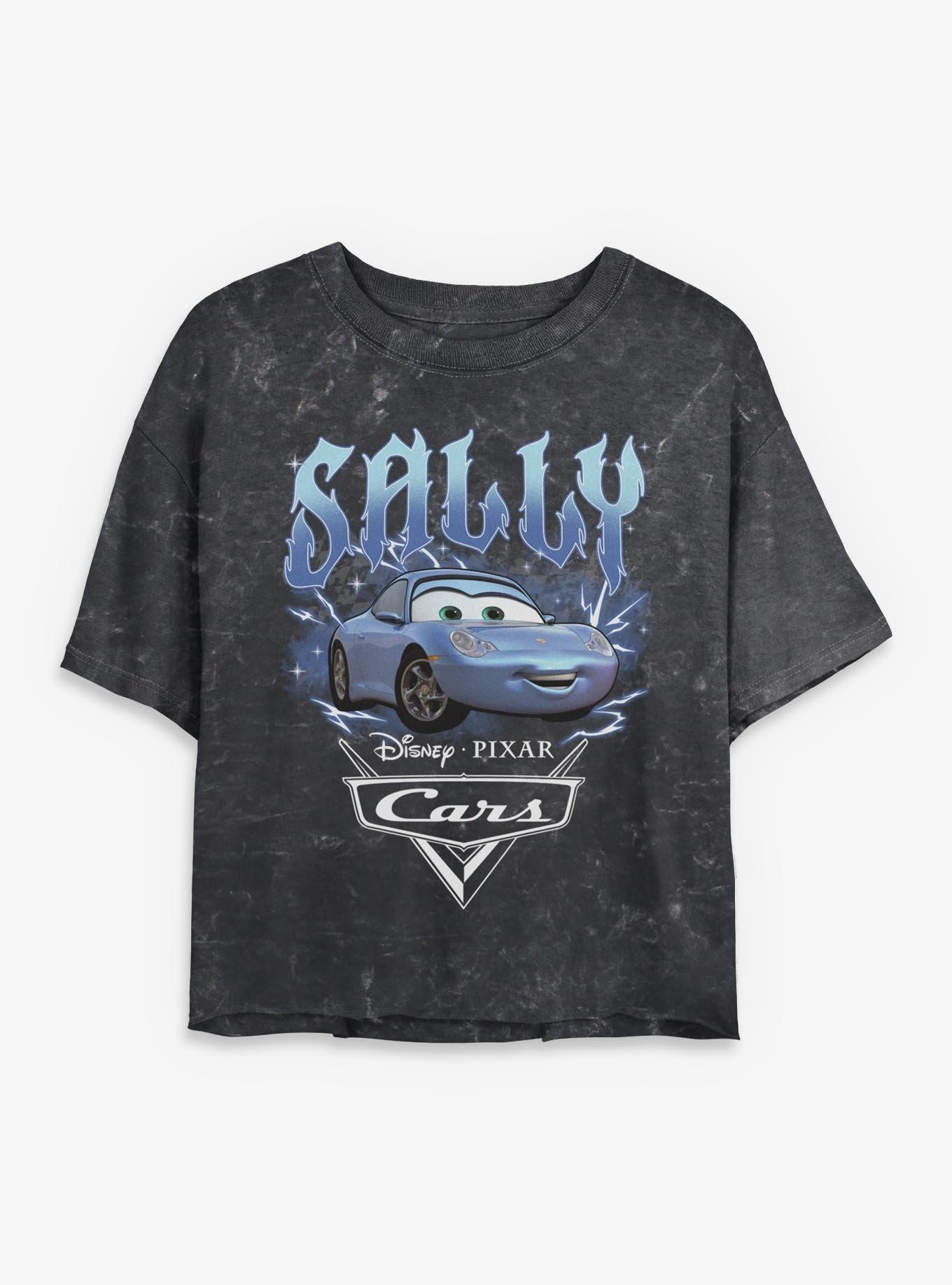 Disney Pixar Cars Sally Carrera Womens Mineral Wash Crop T-Shirt, , hi-res