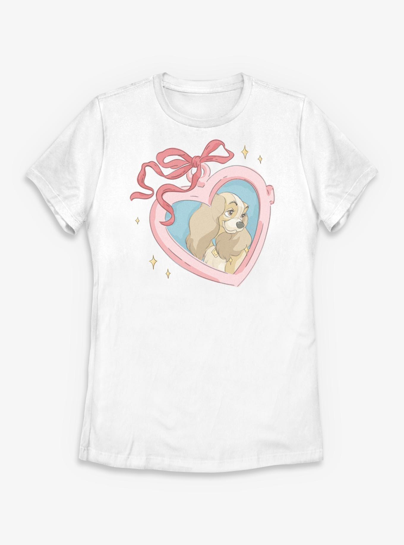 Disney Lady and the Tramp Lady Heart Womens T-Shirt, , hi-res