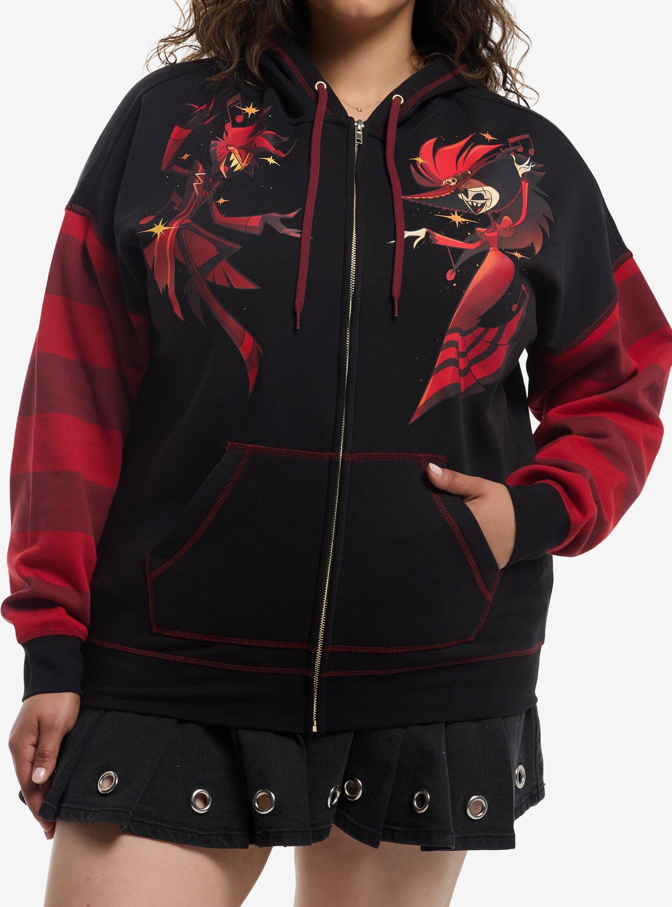 Hazbin Hotel Alastor & Rosie Hoodie Plus Size, , hi-res
