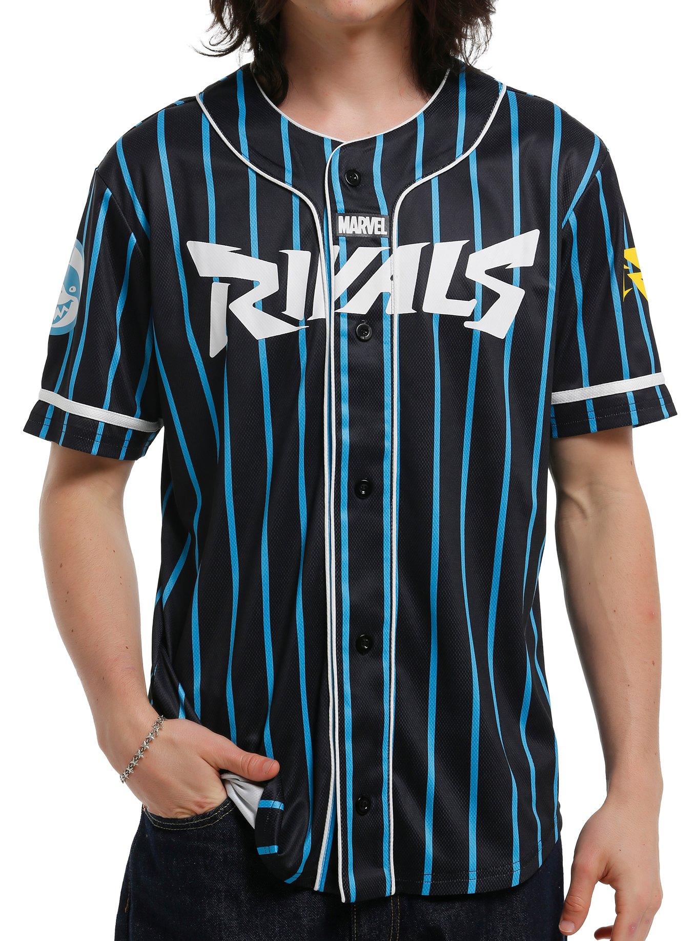 MARK＆LONA 　Ruler JQ Jersey Top jkt Marvel Rivals Jeff The Land Shark Baseball Jersey | Hot Topic