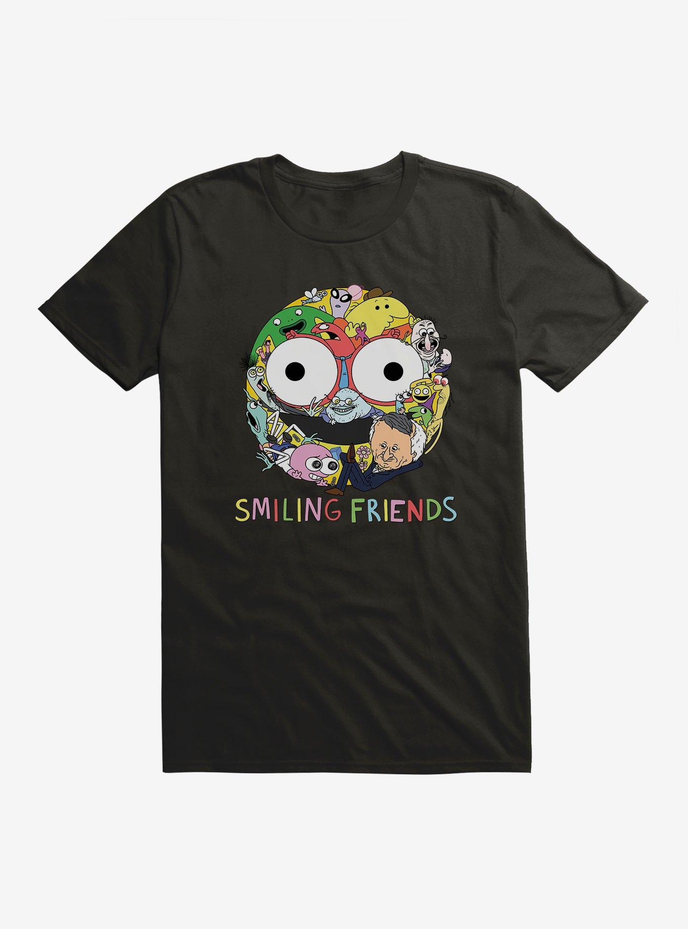 Smiling Friends Smiley Collage T-Shirt, , hi-res