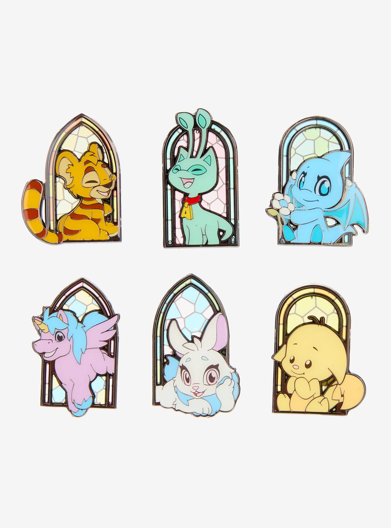 Neopets Stained Glass Blind Box Enamel Pin, , hi-res