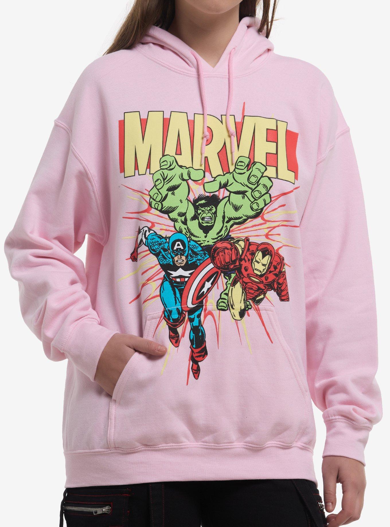 Marvel Avengers Trio Pink Hoodie, , hi-res