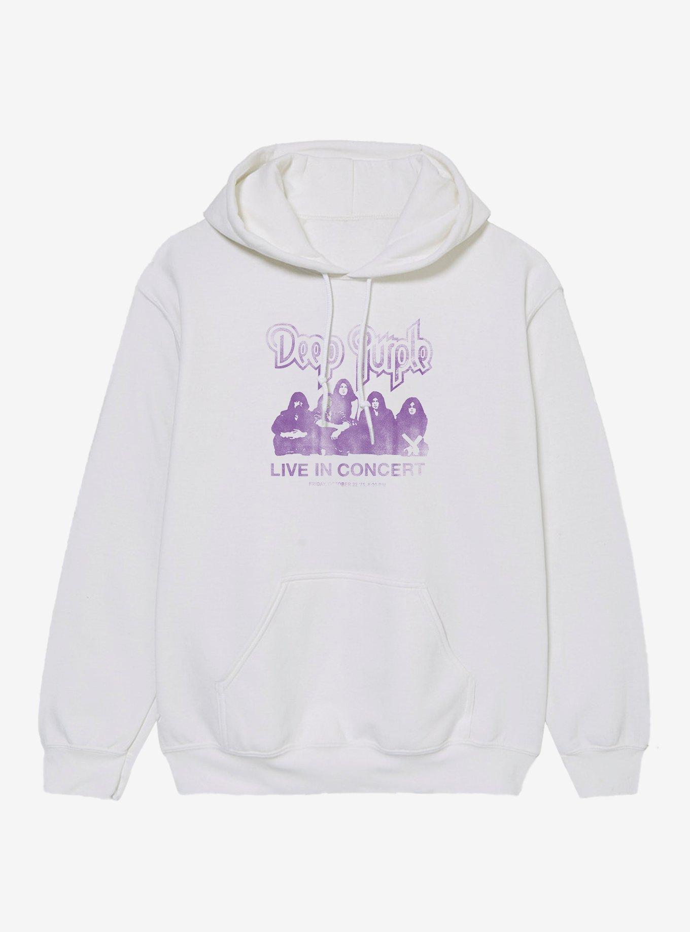 Deep Purple Live In Concert Hoodie, WHITE, hi-res
