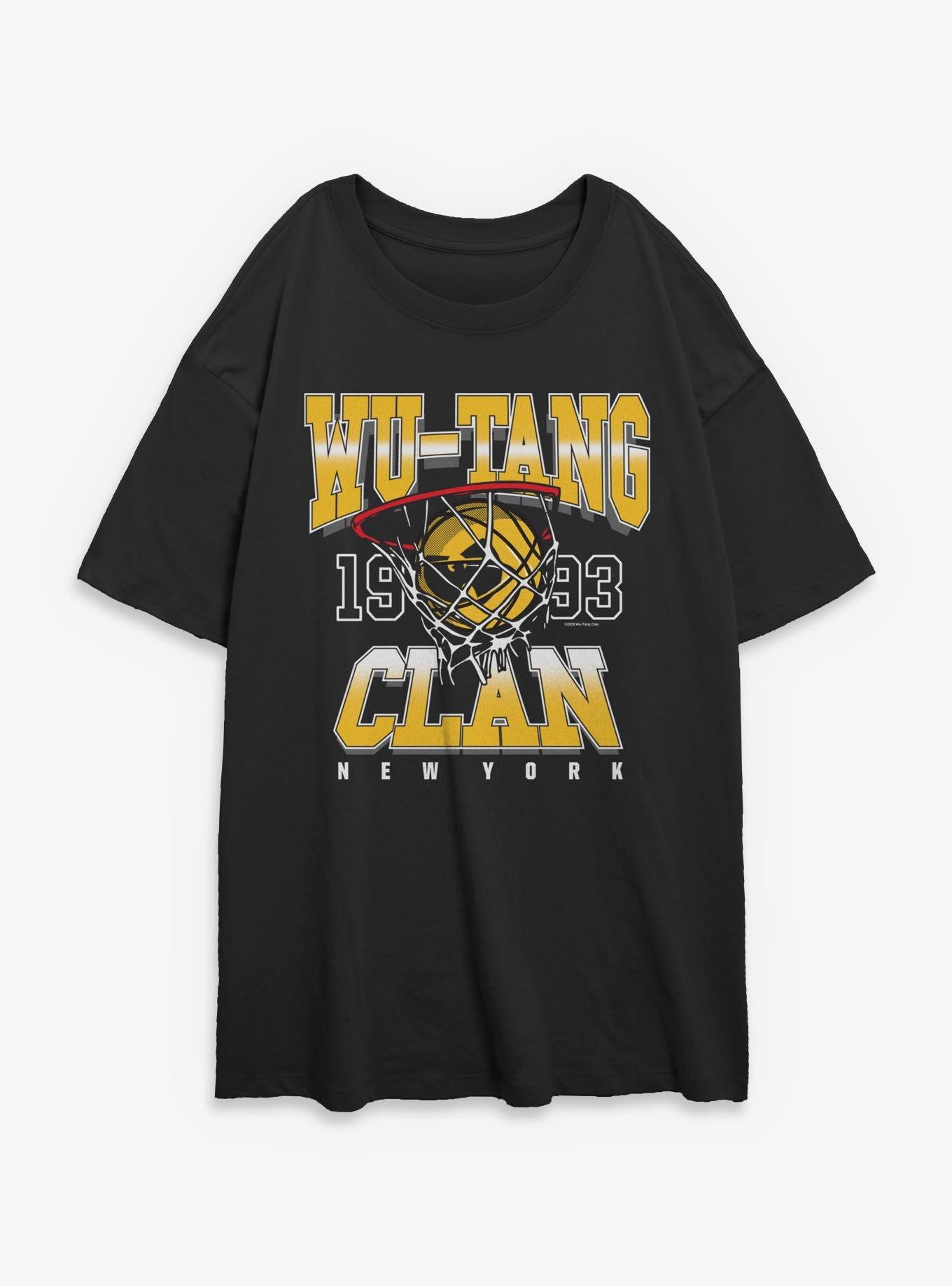 Wu-Tang Clan New York Basketball 1993 Girls Oversized T-Shirt, , hi-res