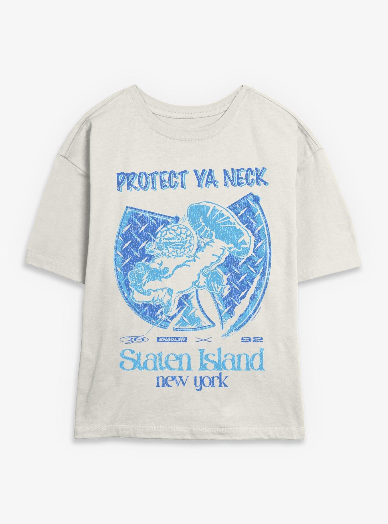 Wu-Tang Clan Protect Ya Neck Staten Island New York Girls Skimmer T-Shirt, , hi-res