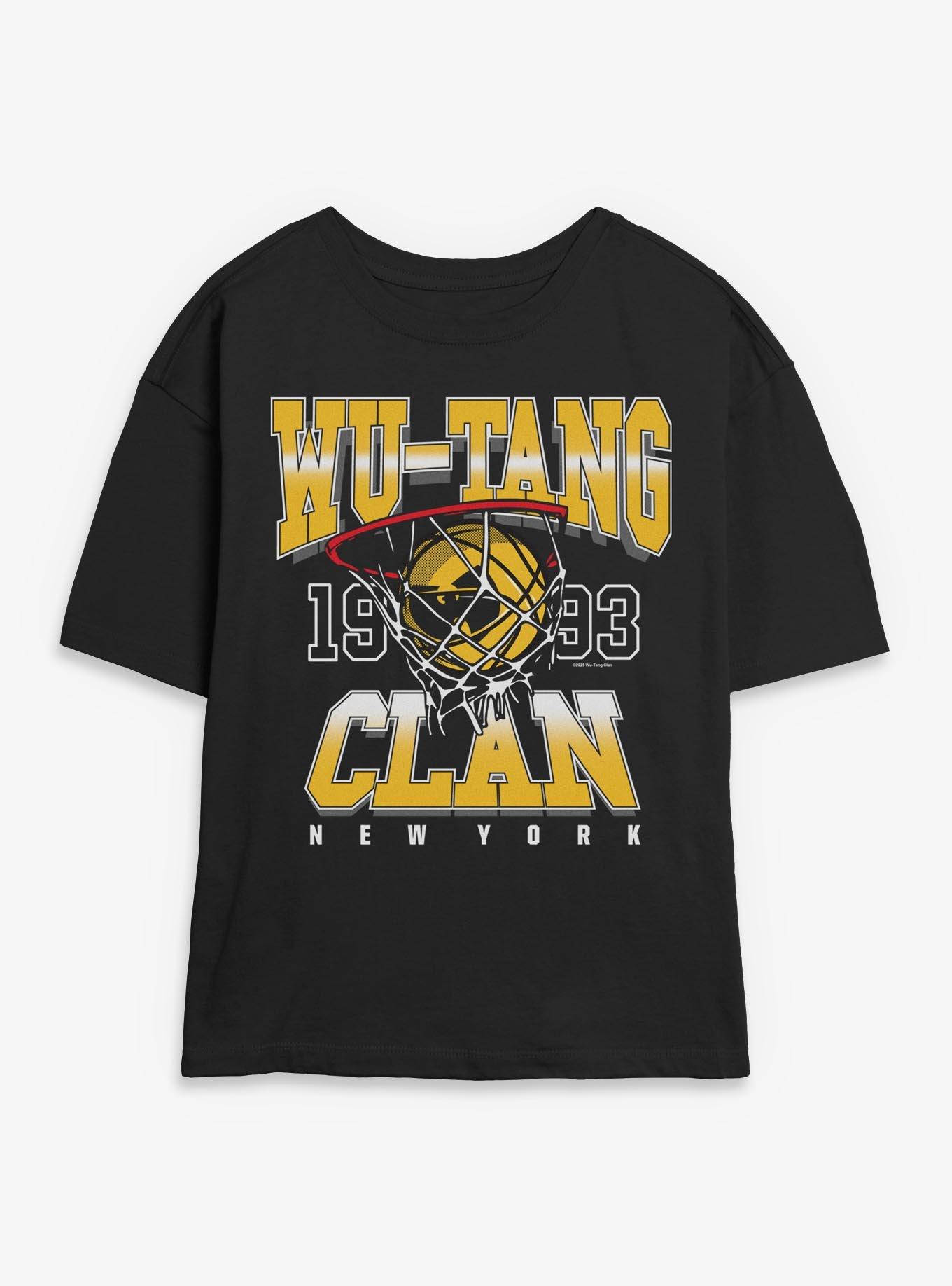 Wu-Tang Clan New York Basketball 1993 Girls Skimmer T-Shirt, , hi-res