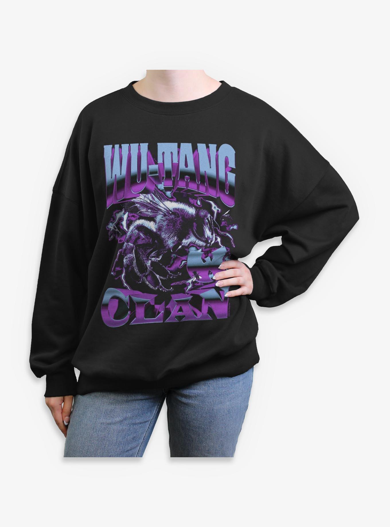 Wu-Tang Clan Logo Killer Bee Girls Oversized Sweatshirt, , hi-res