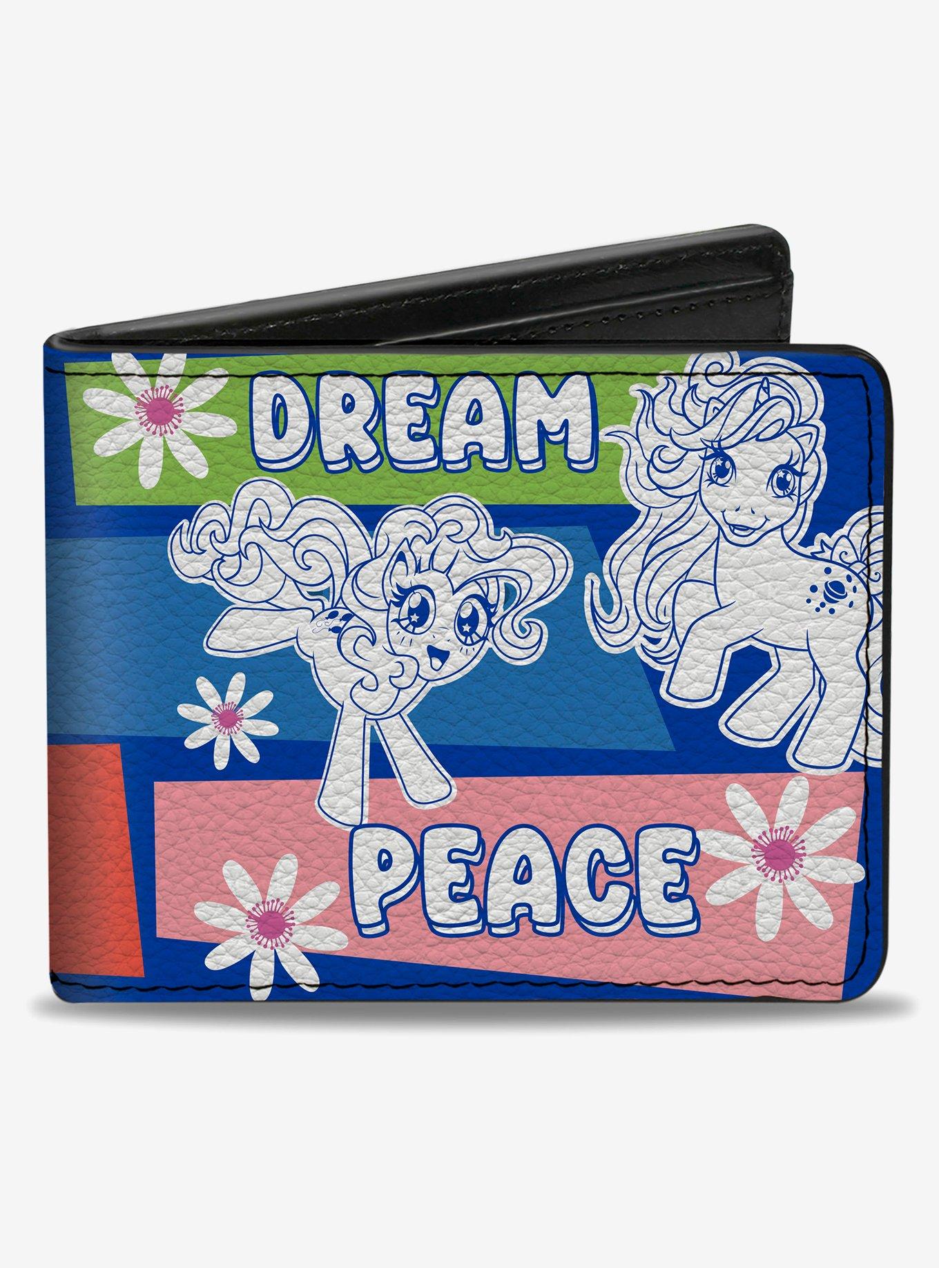My Little Pony Three Ponies Trait Text Blocks Multi Bifold Wallet, , hi-res