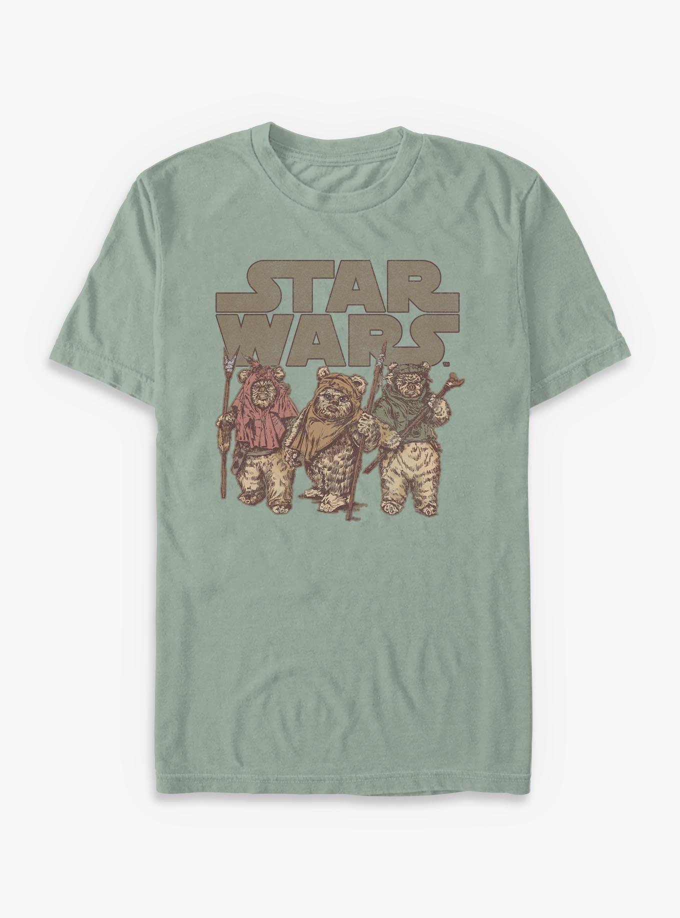 Star Wars Ewok Group Garment Dye T-Shirt, , hi-res