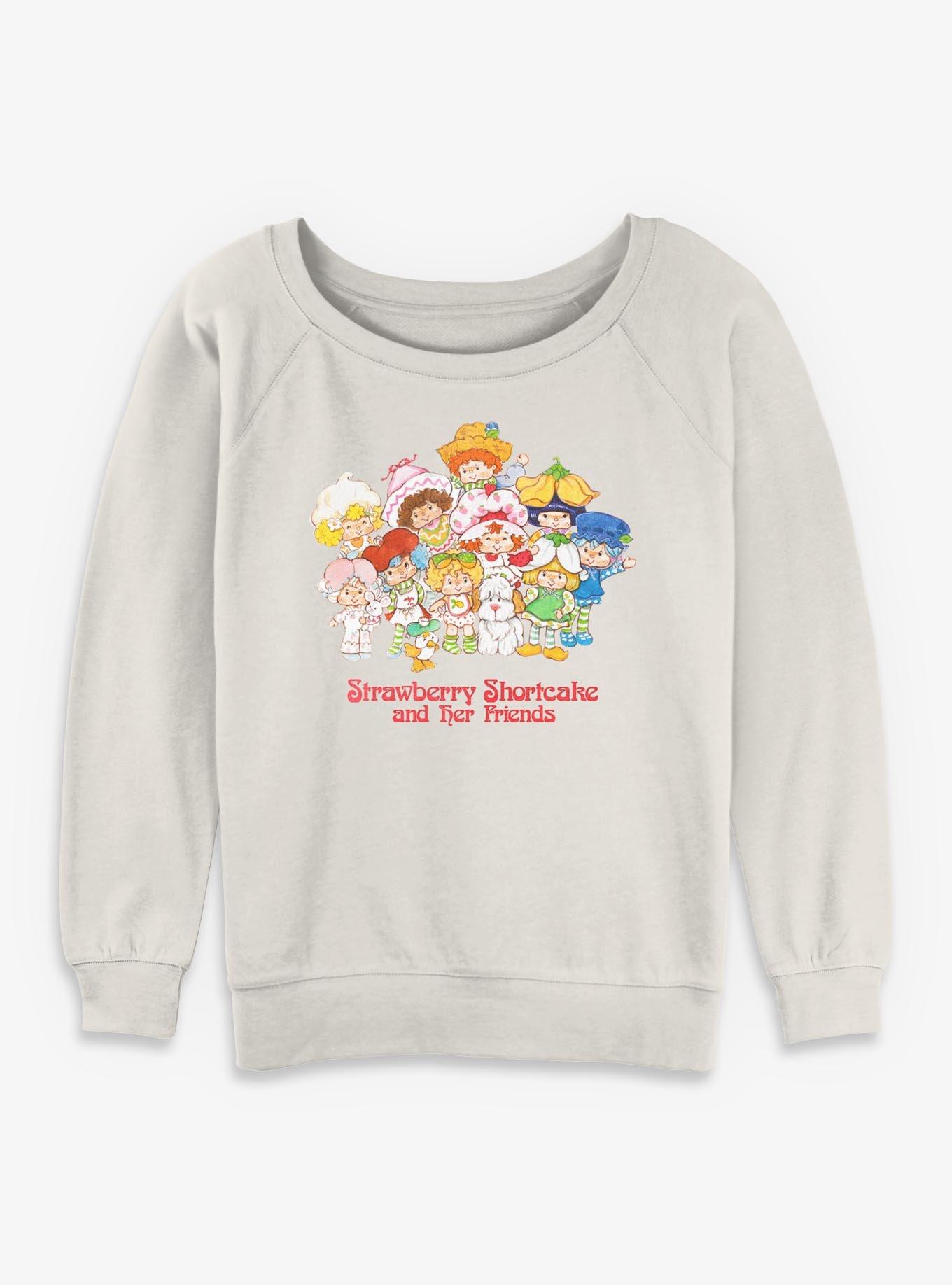 Strawberry Shortcake Strawberry And Her Friends Womens Slouchy Sweatshirt, , hi-res