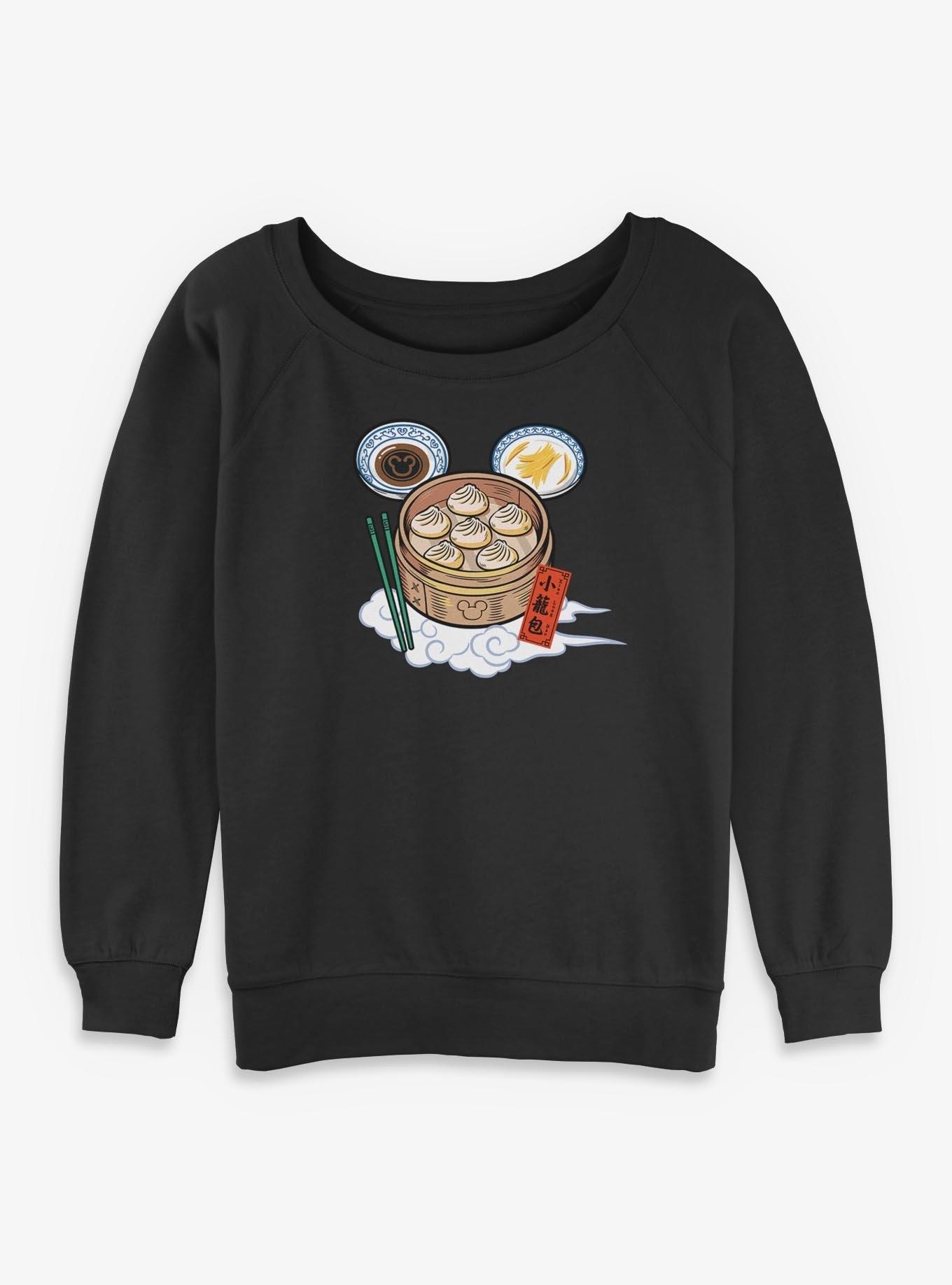 Disney Mickey Mouse Xialongbao Dumplings Womens Slouchy Sweatshirt, , hi-res