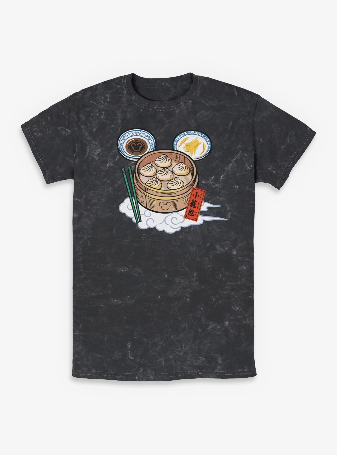 Disney Mickey Mouse Xialongbao Dumplings Mineral Wash T-Shirt, , hi-res