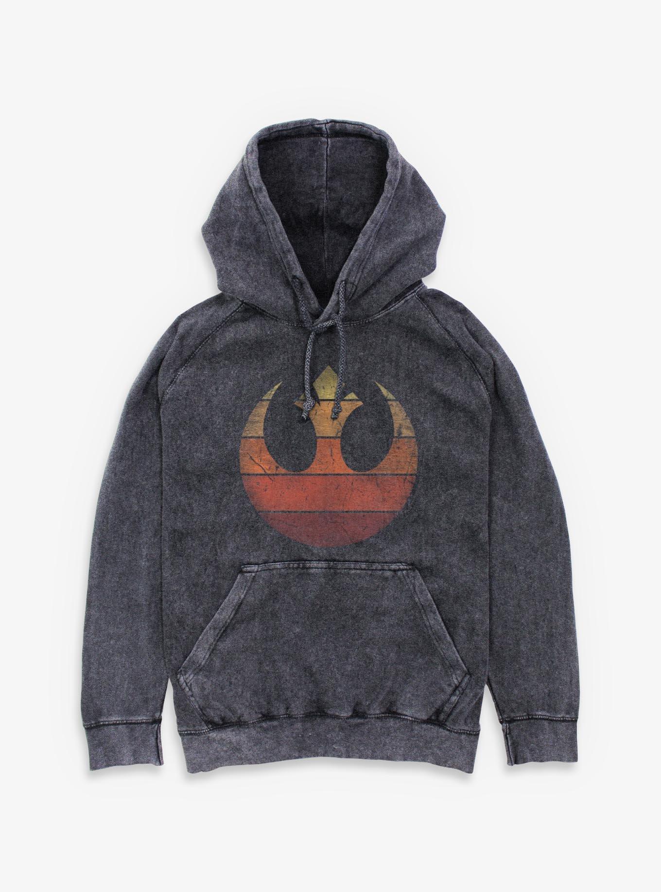 Star Wars Rebel Retro Gradient Mineral Wash Hoodie, , hi-res