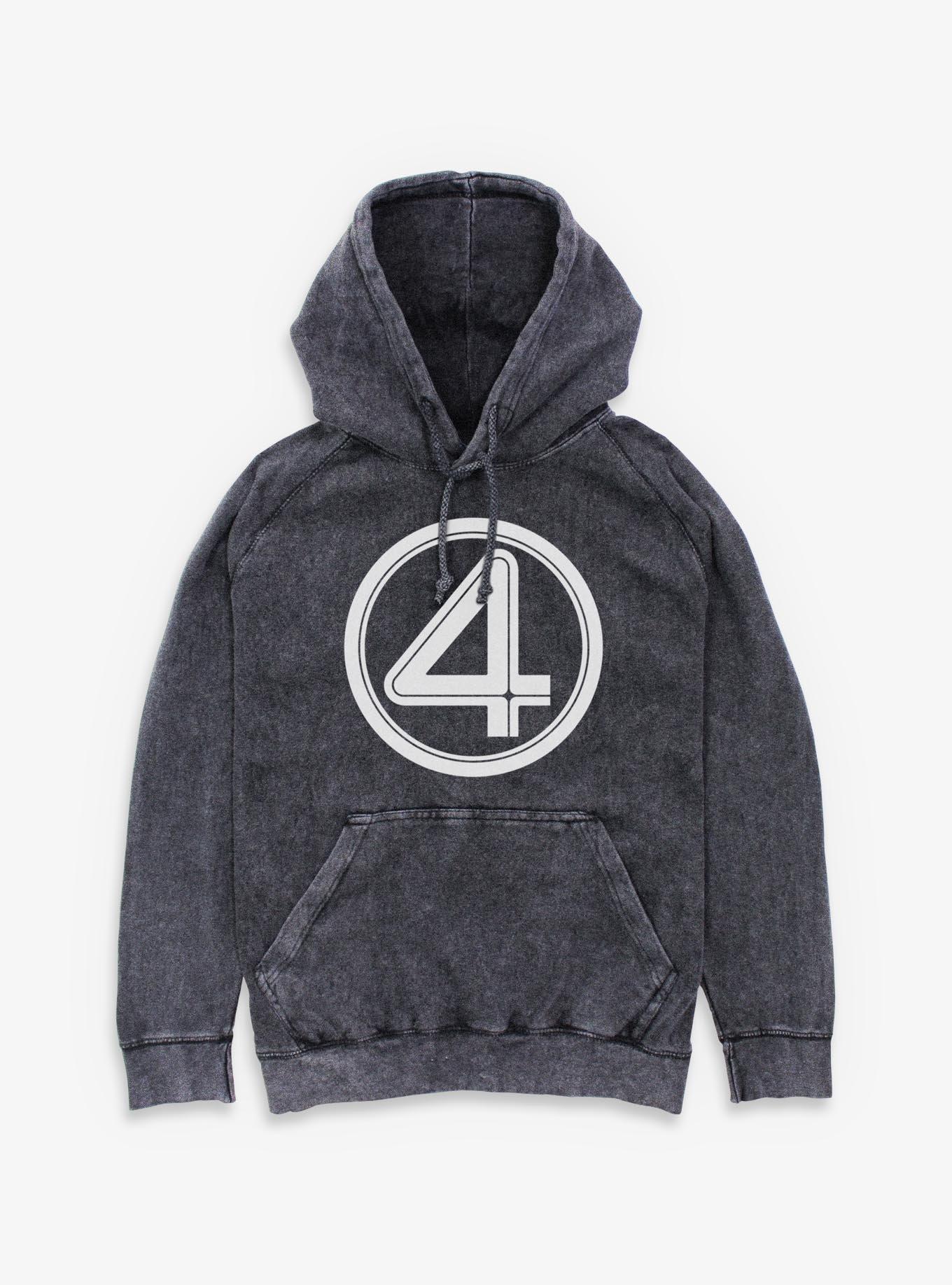 Marvel Fantastic Four Logo Mineral Wash Hoodie, , hi-res