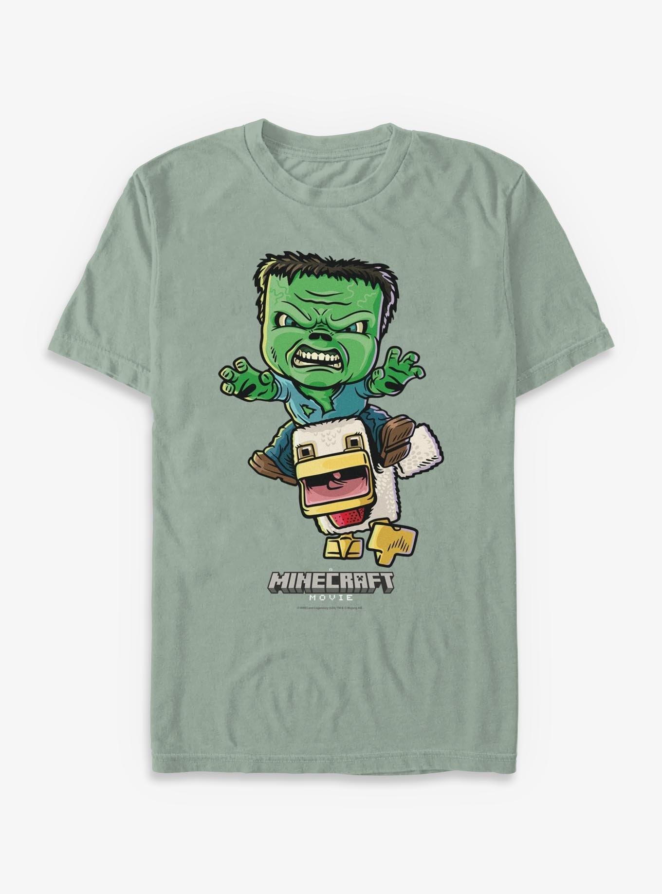 A Minecraft Movie Chicken Jockey Garment Dye T-Shirt, , hi-res