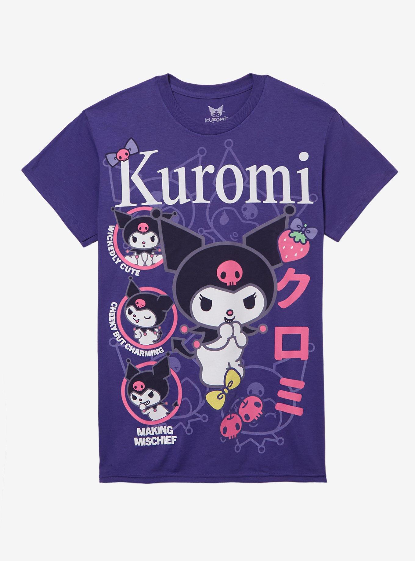 Kuromi Cute Collage T-Shirt, , hi-res