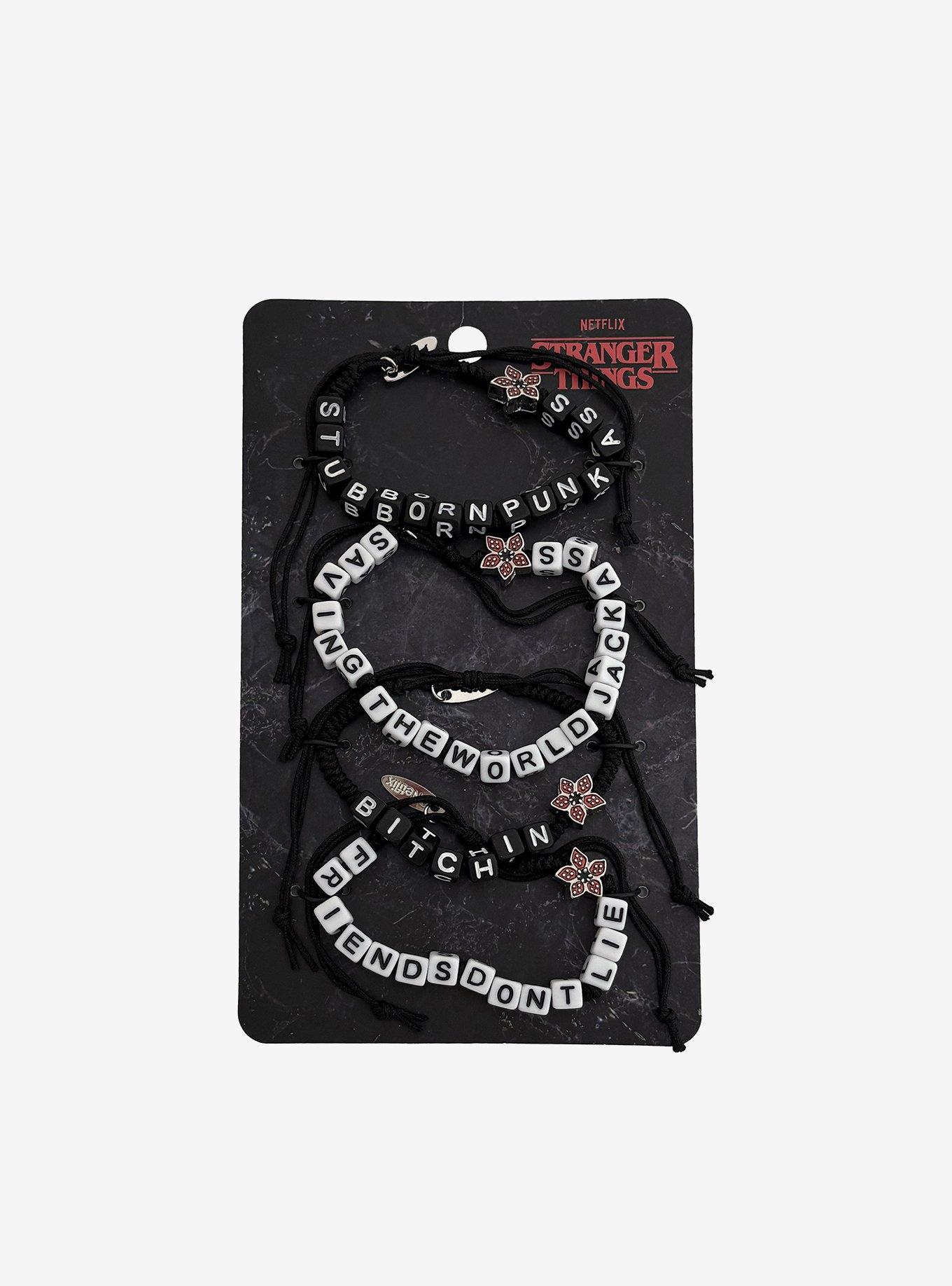 Stranger Things Quotes Bracelet Set, , hi-res