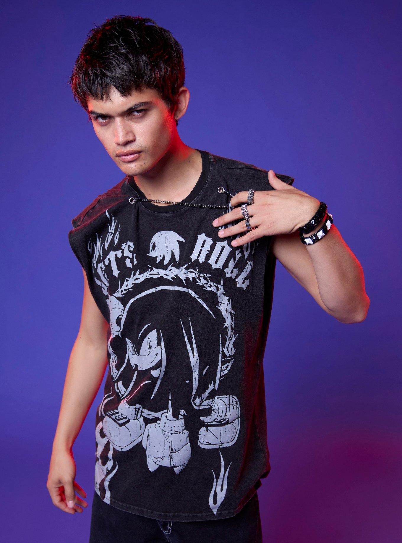 Sonic The Hedgehog Knuckles Chain Muscle Tank Top, , hi-res