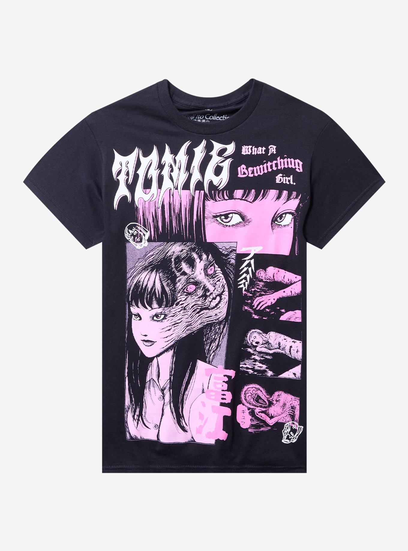 Junji Ito Tomie Pink Panel T-Shirt, , hi-res
