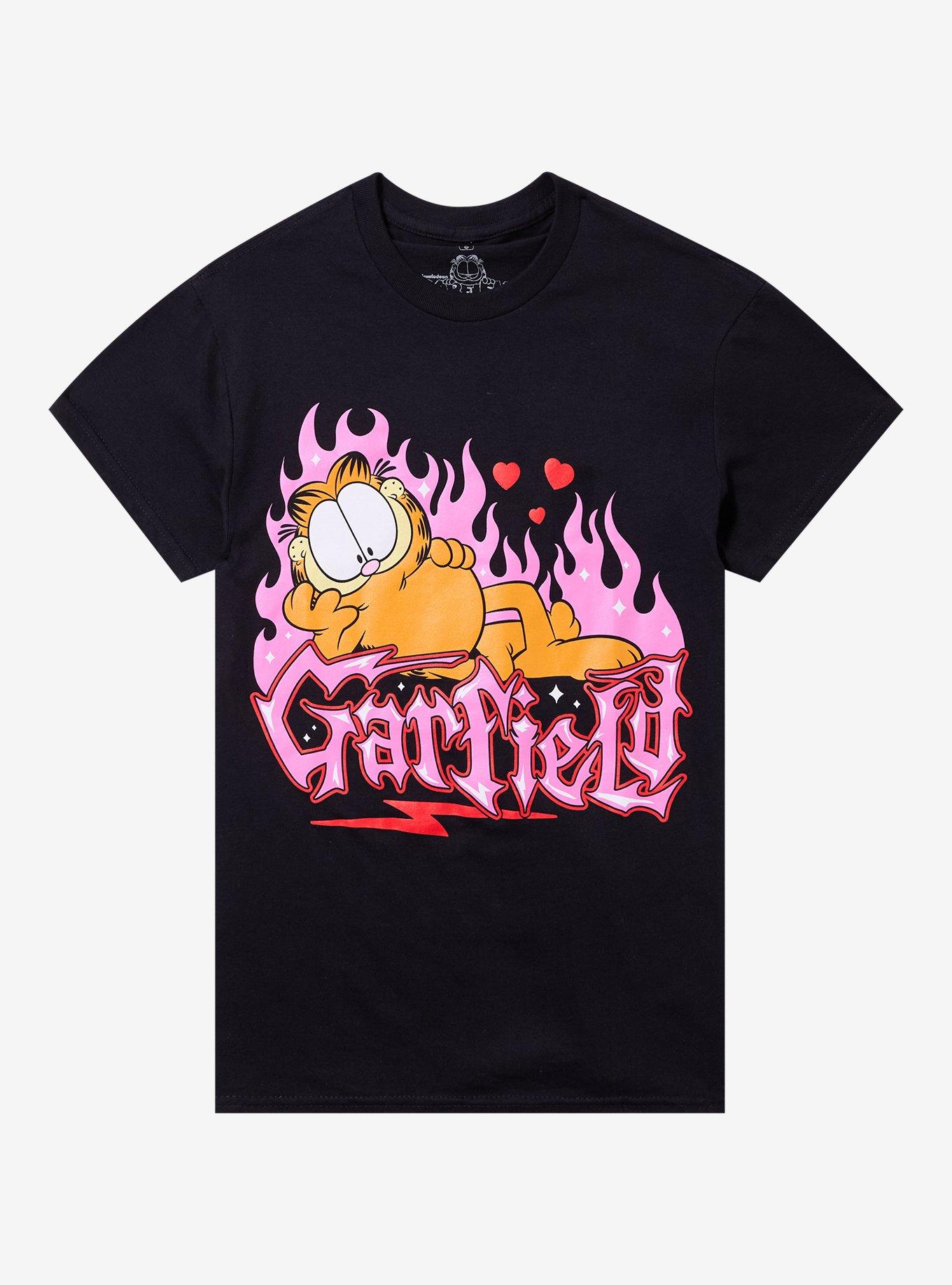 Garfield Pink Flame T-Shirt, , hi-res