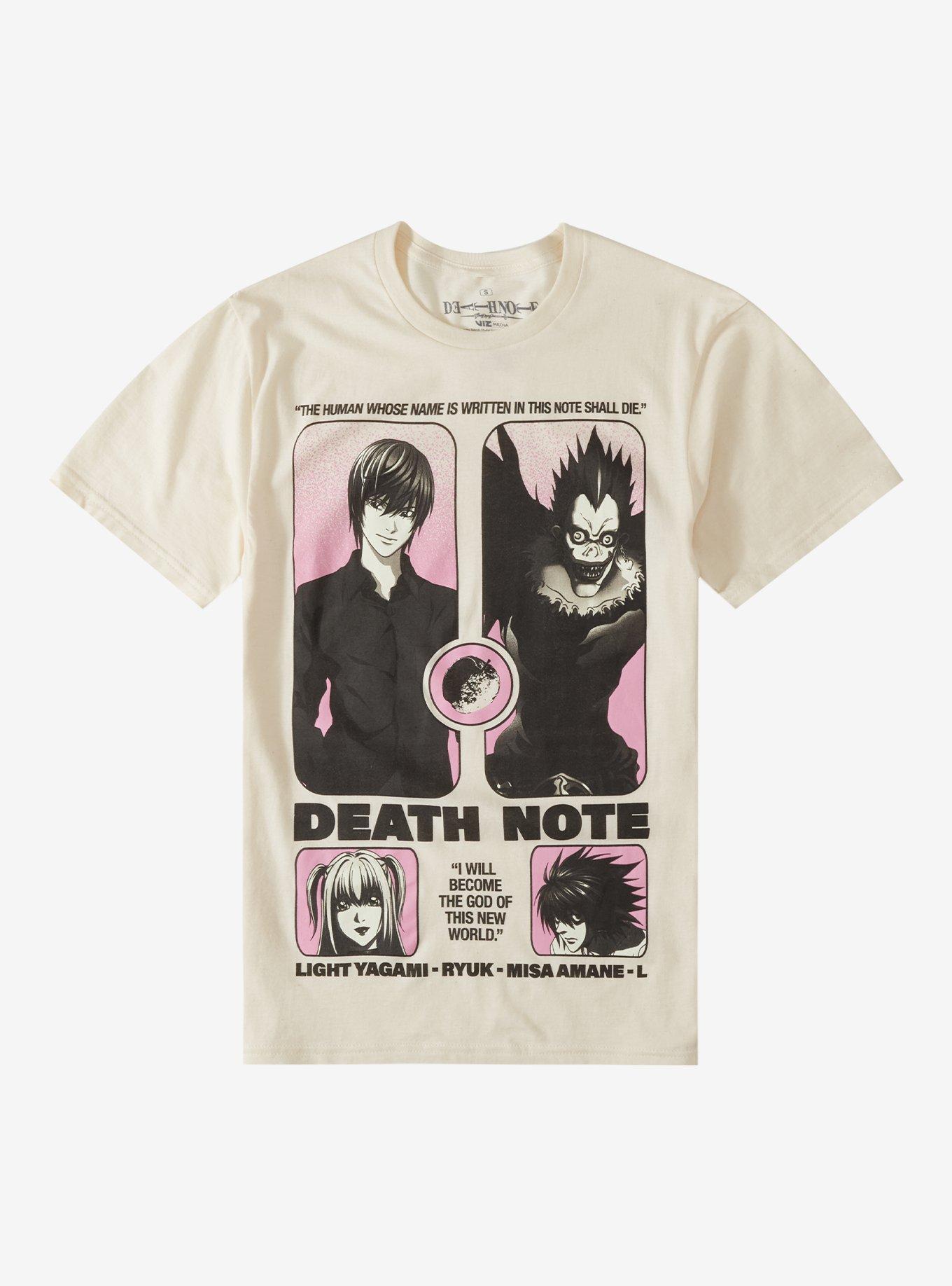 Death Note Pink Ombré Panels T-Shirt, , hi-res