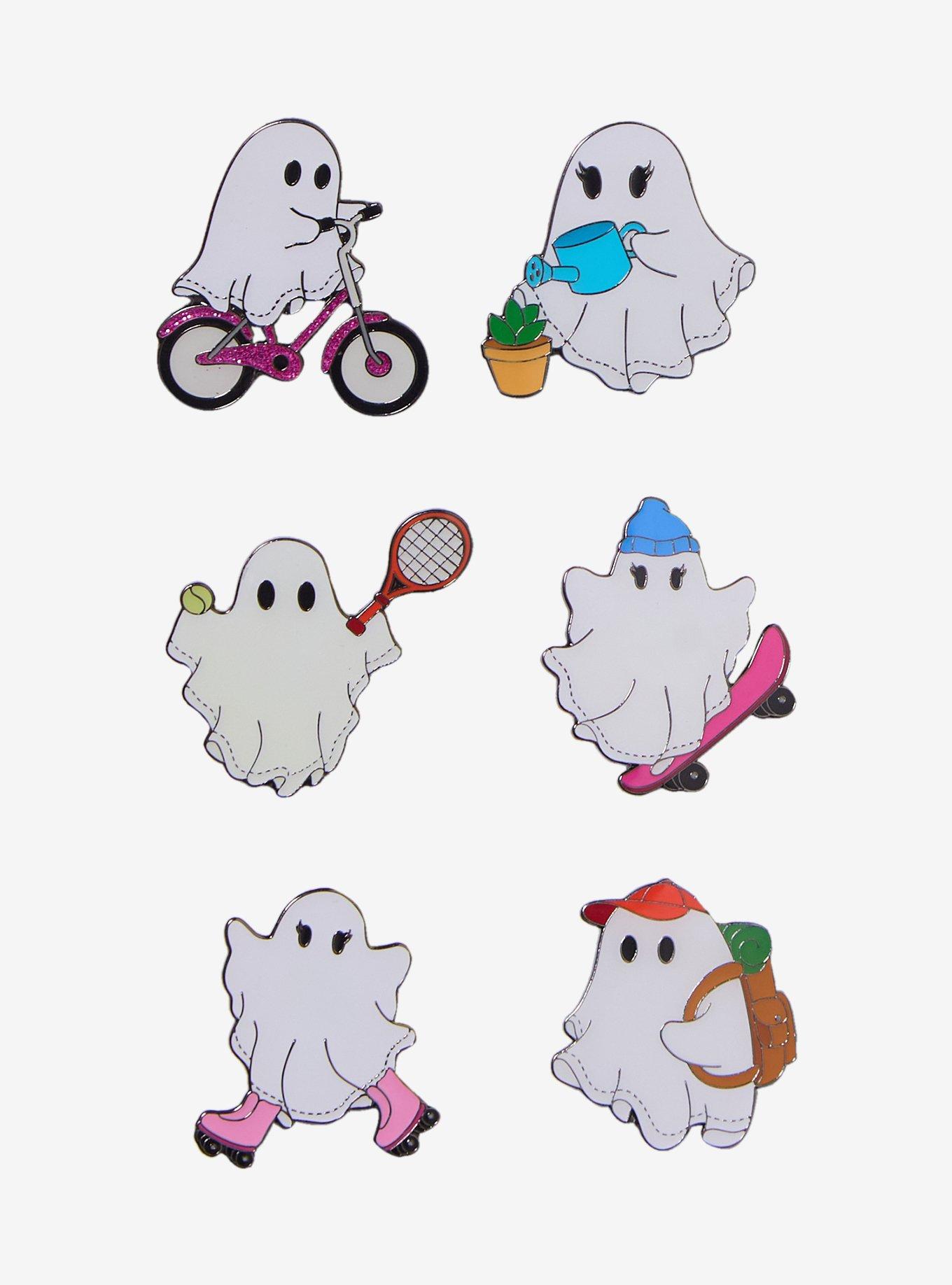 Ghostees Outdoors Glow-In-The-Dark Blind Bag Enamel Pin Hot Topic Exclusive, , hi-res