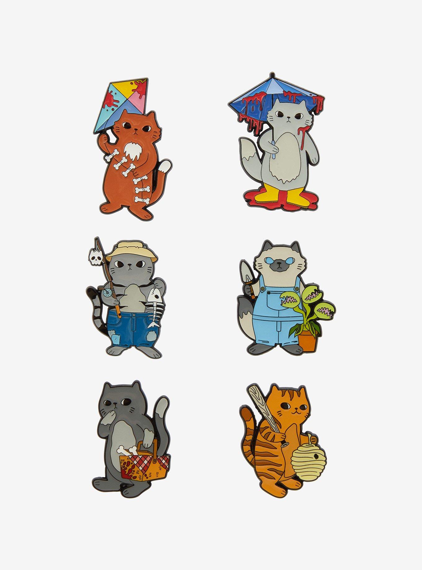 Horror Cats Frightful Frolics Blind Box Enamel Pin Hot Topic Exclusive, , hi-res