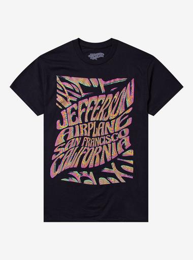 Jefferson Airplane Trippy Logo T-Shirt | Hot Topic