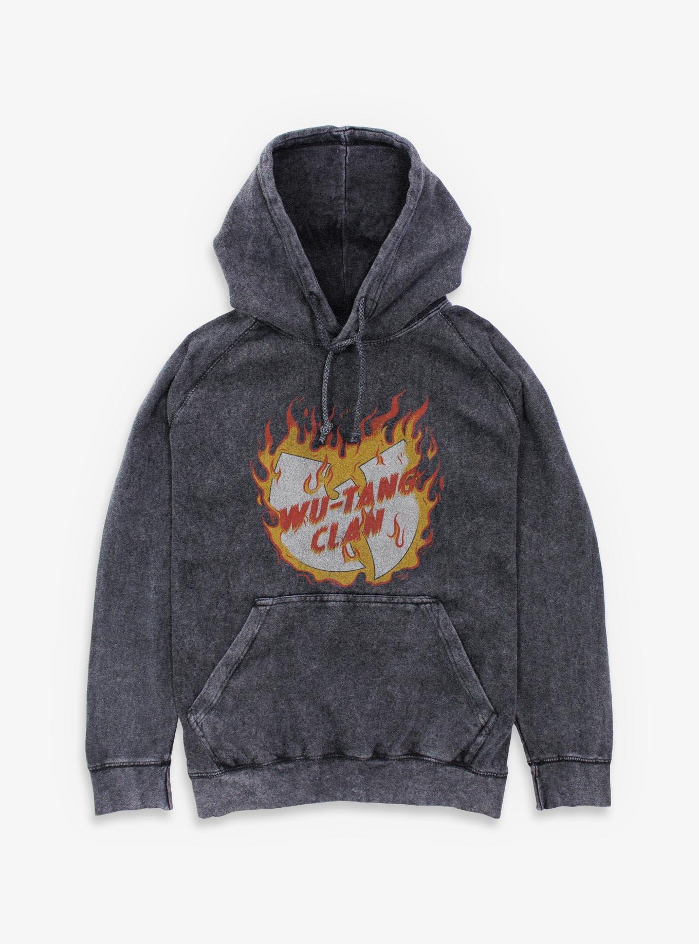 Wu-Tang Clan Fire Mineral Wash Hoodie, , hi-res