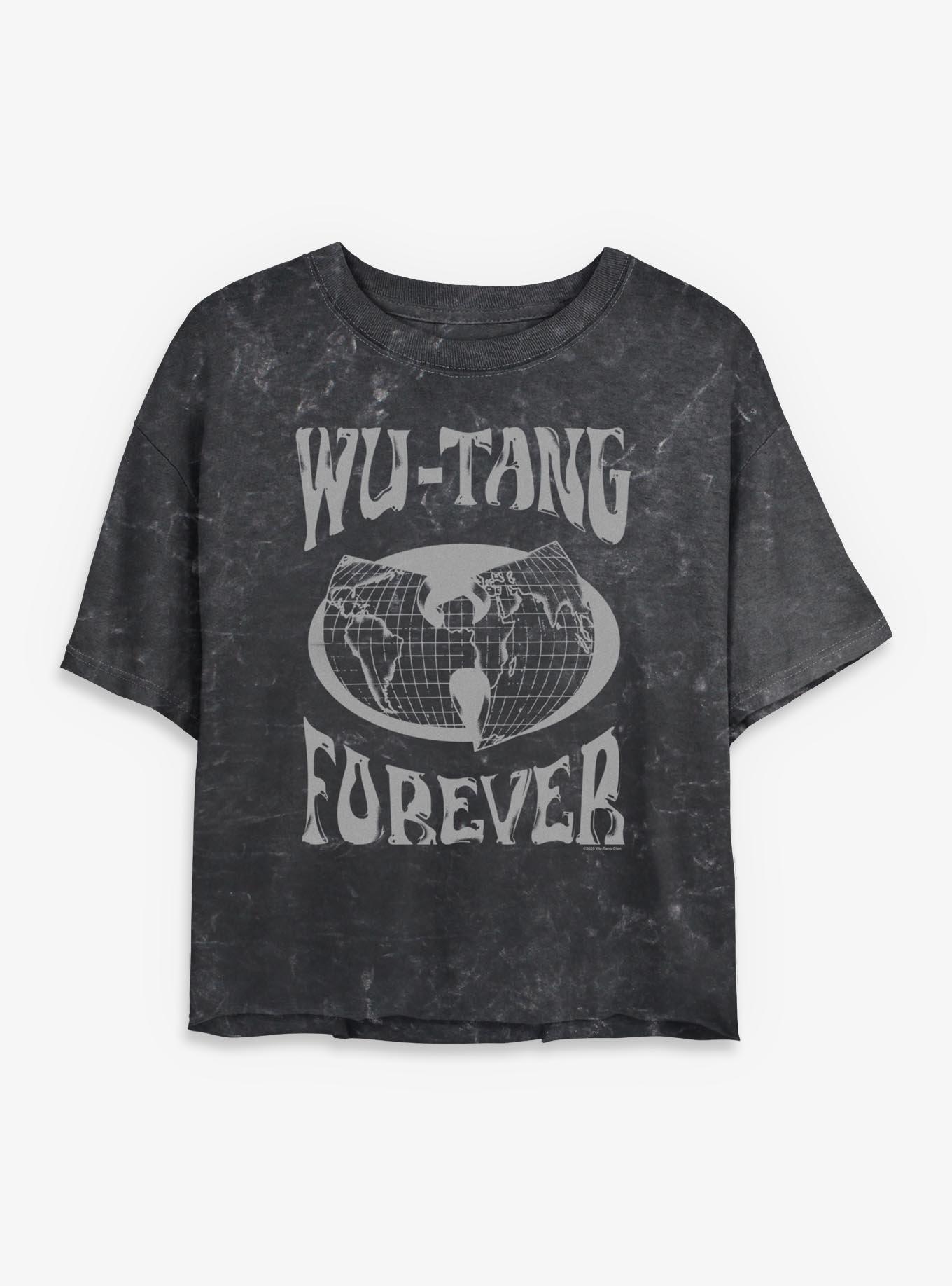 Wu-Tang Forever Worldwide Mineral Wash Womens Crop T-Shirt, , hi-res