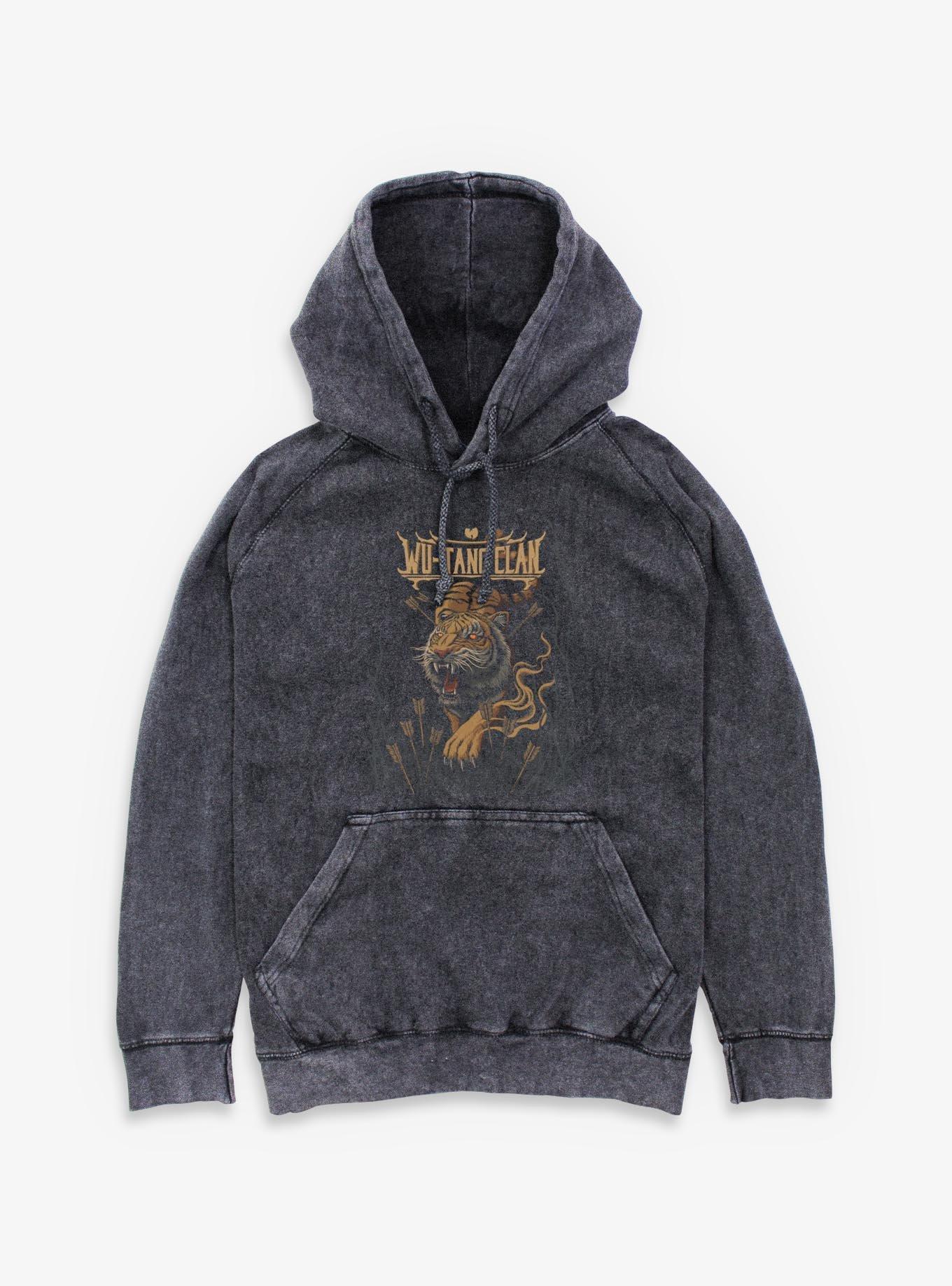 Wu-Tang Tiger And Arrows Mineral Wash Hoodie, , hi-res