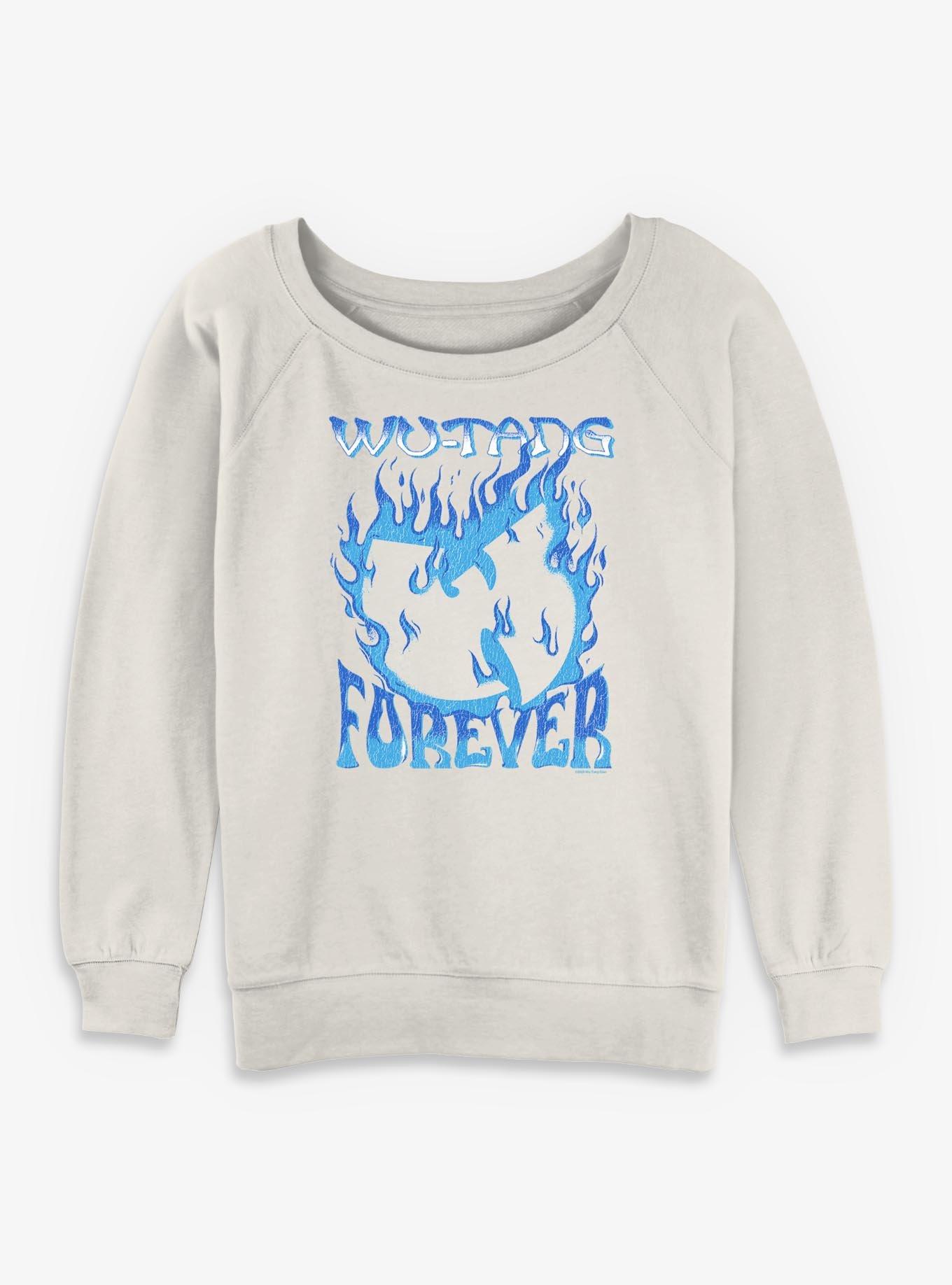 Wu-Tang Forever Blue Fire Womens Slouchy Sweatshirt, , hi-res