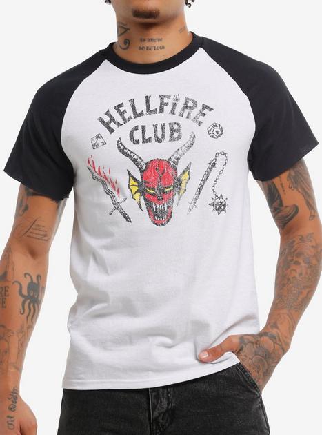 Stranger Things Faded Hellfire Club Raglan T-Shirt | Hot Topic