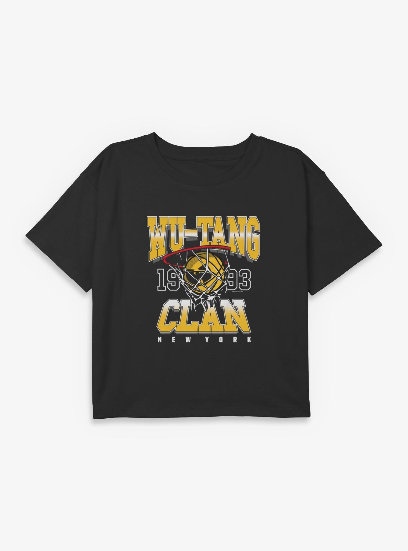 Wu-Tang Clan New York Youth Girls Boxy Crop T-Shirt - BLACK | BoxLunch