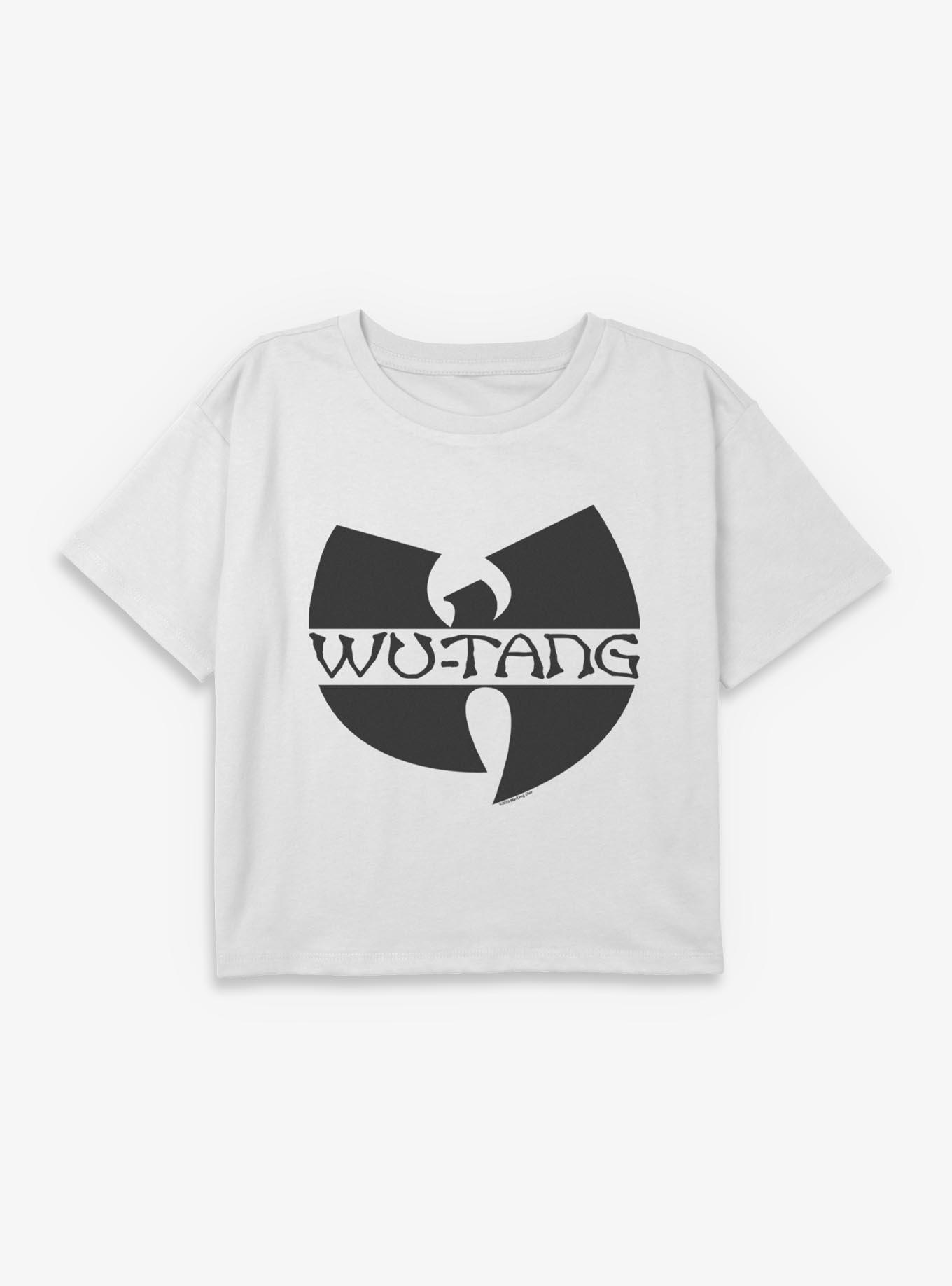 Wu-Tang Logo Youth Girls Boxy Crop T-Shirt, , hi-res