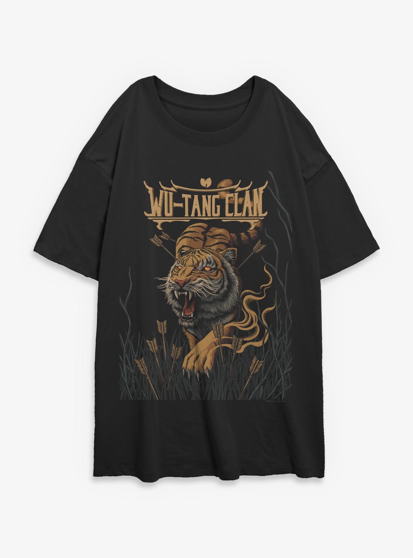 Wu-Tang Tiger And Arrows Womens Oversized T-Shirt, , hi-res