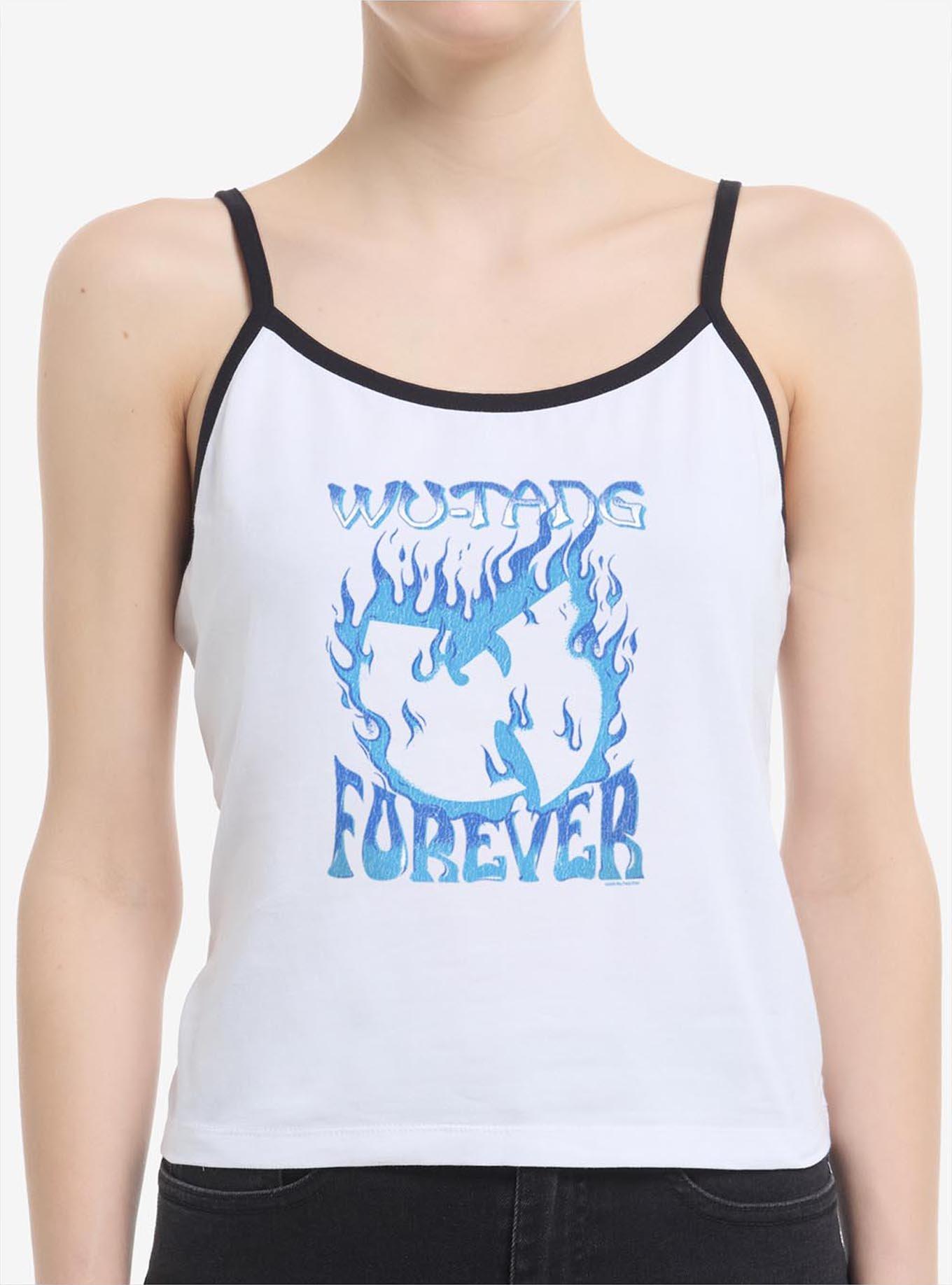 Wu-Tang Forever Blue Fire Womens Cami, WHITE, hi-res