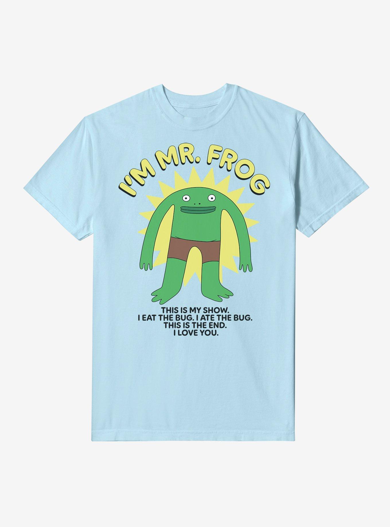 Smiling Friends I'm Mr. Frog Garment Dyed T-Shirt - BLUE | Hot Topic