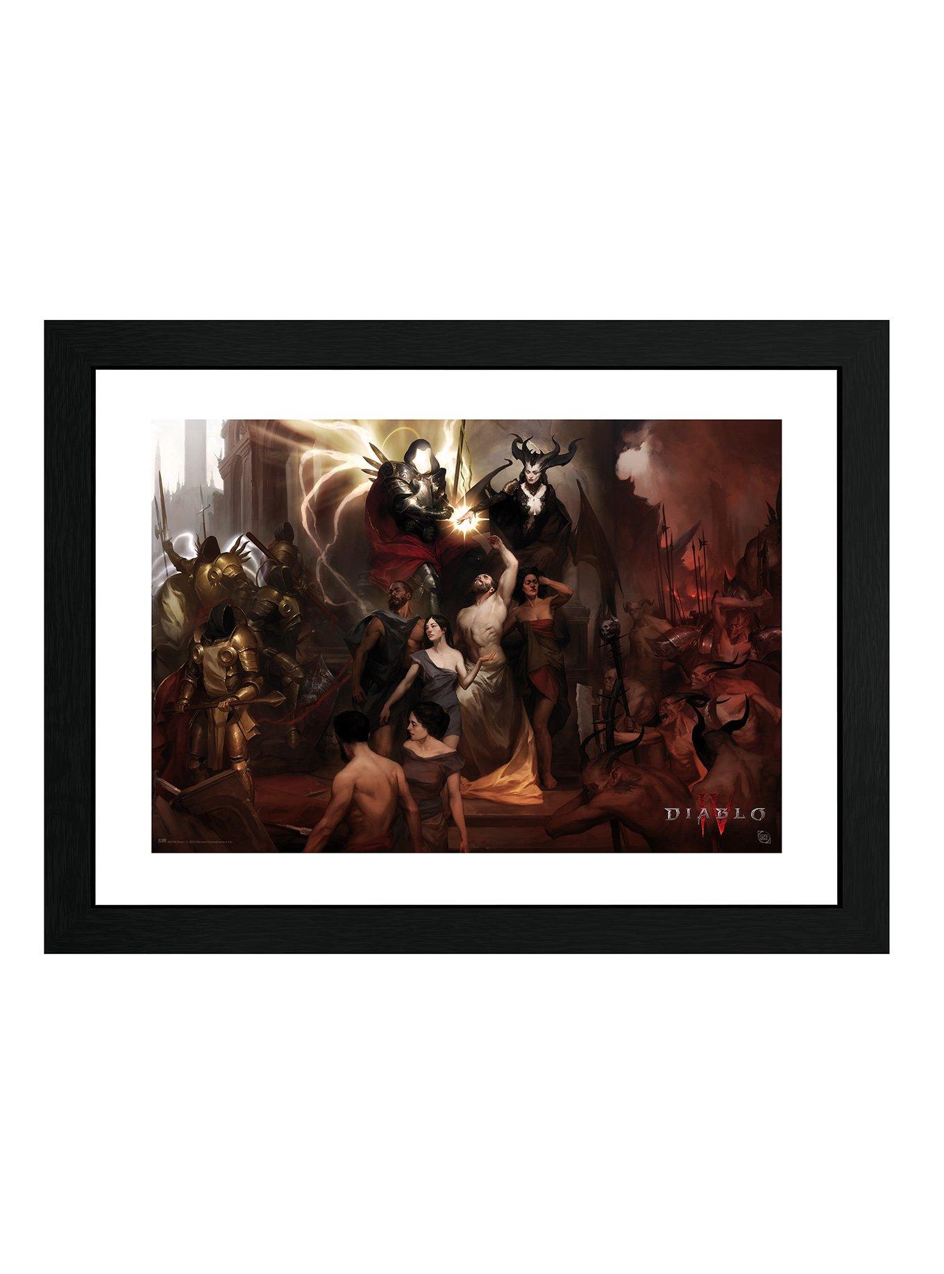 Diablo IV Nephalem Framed Poster, , hi-res
