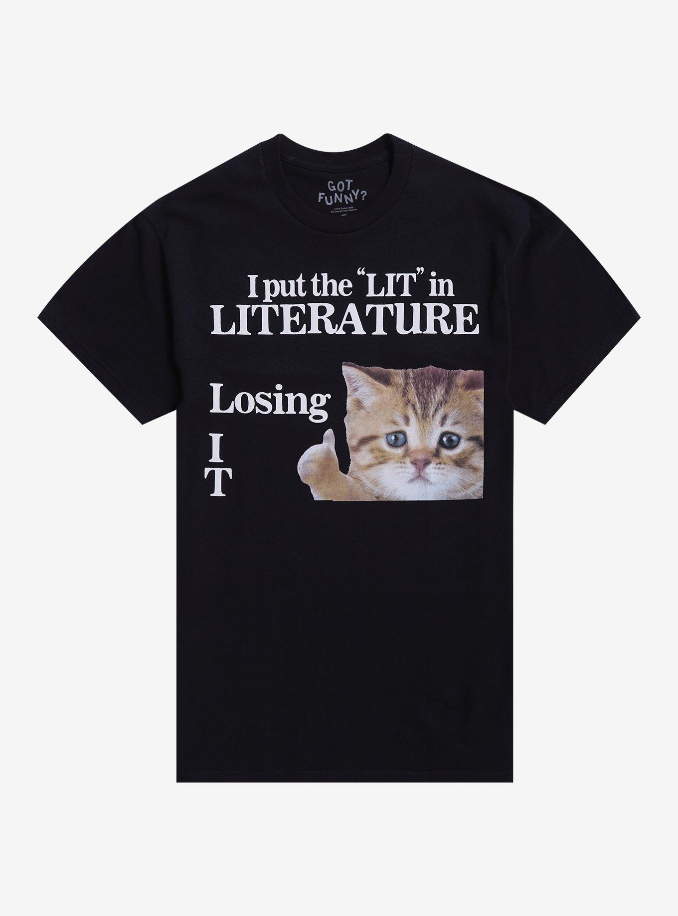 Losing It Cat T-Shirt By Got Funny?, , hi-res