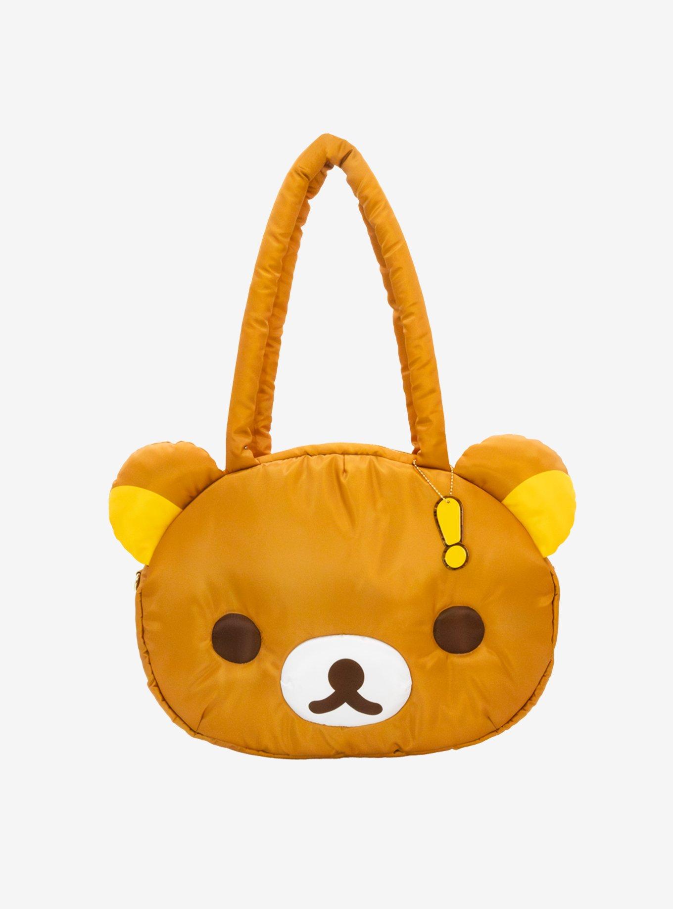 Whatever! Makes You Happy x Rilakkuma Head Padded Nylon Tote Bag