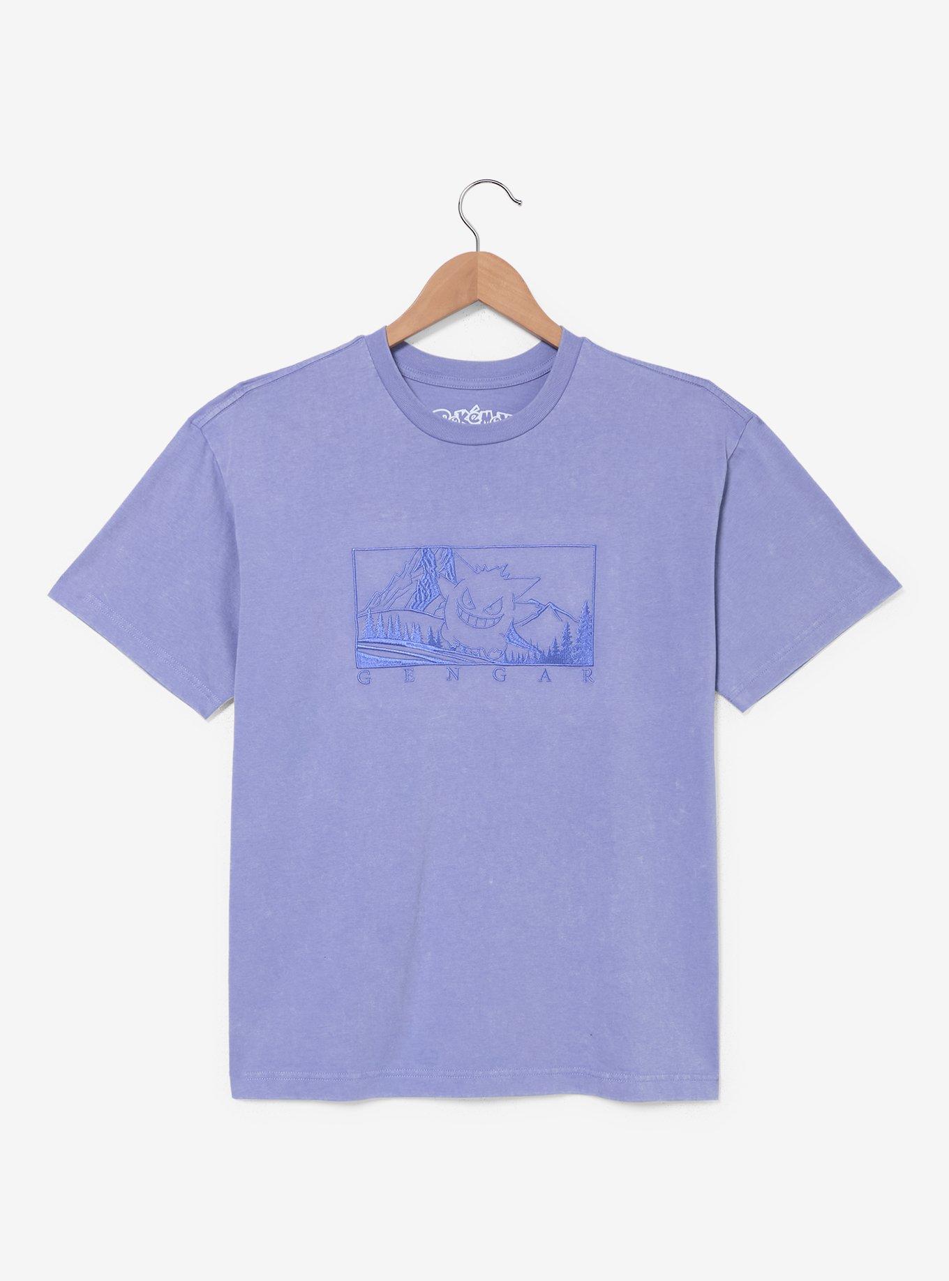 Pok&eacute;mon Embroidered Gengar Panel Portrait T-Shirt - BoxLunch Exclusive, , hi-res