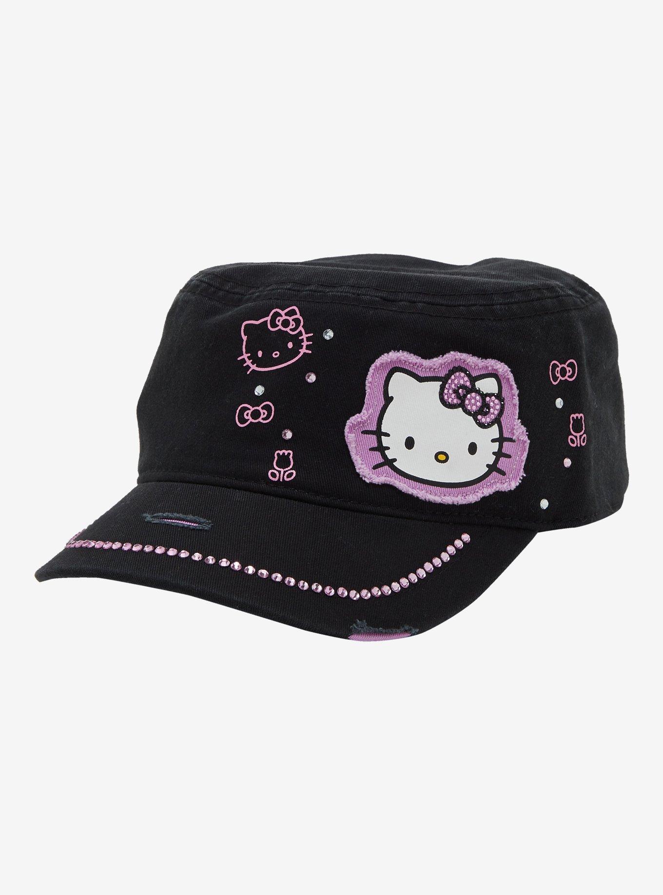 Hello Kitty Rhinestone Cadet Hat | Hot Topic