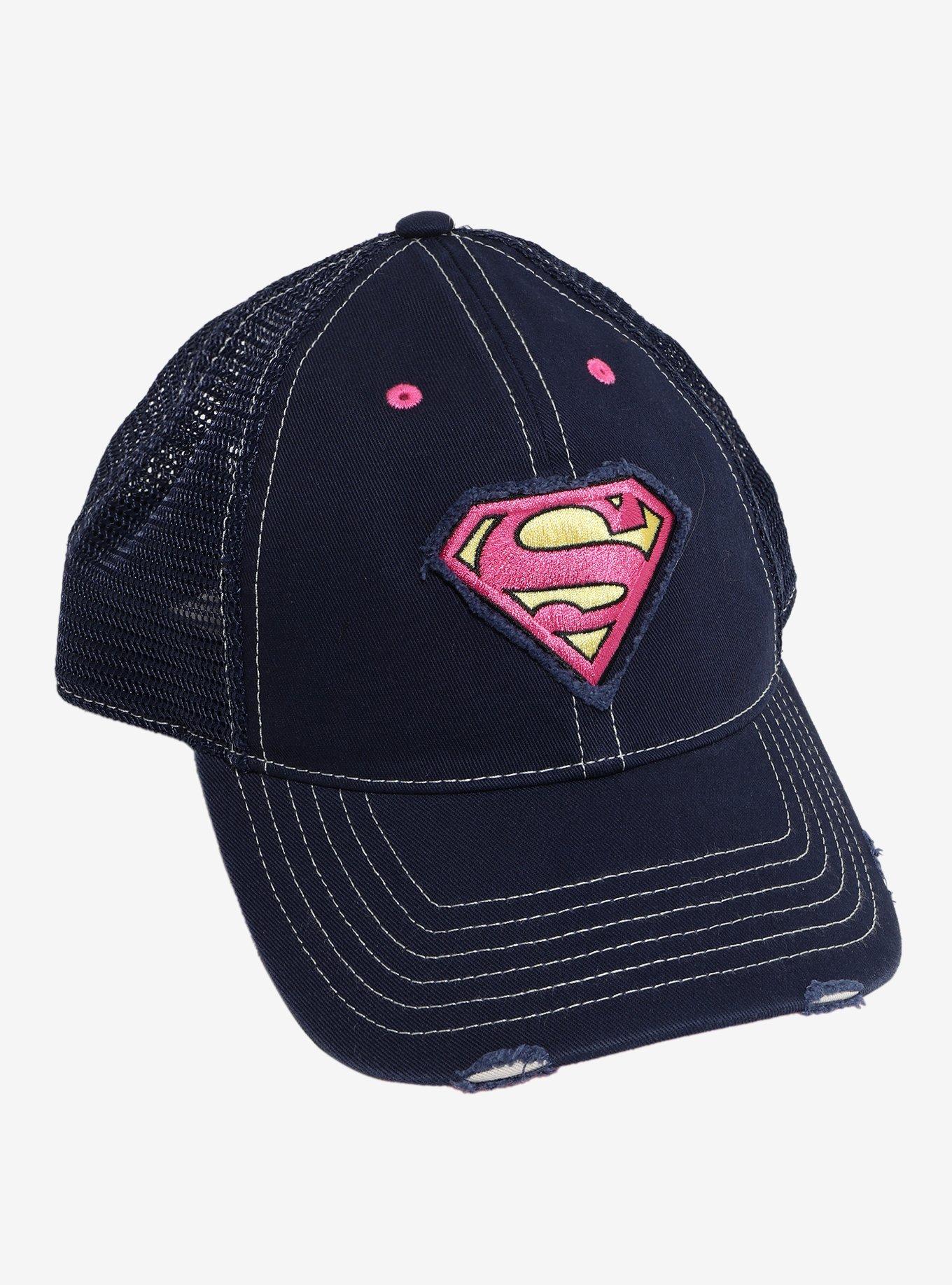 DC Comics Supergirl Logo Trucker Hat, , hi-res