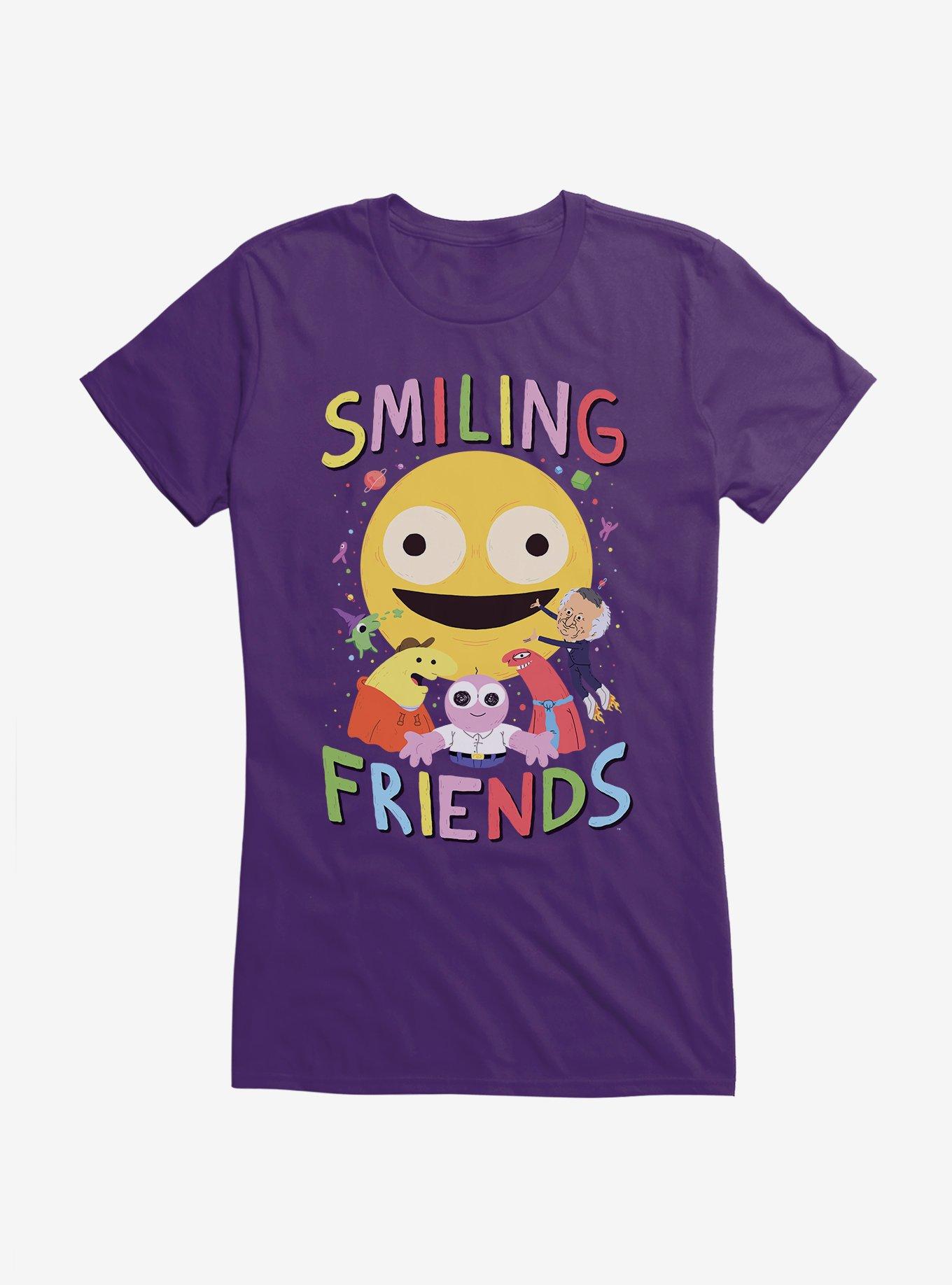 Smiling Friends Hugs All Around Girls T-Shirt, , hi-res
